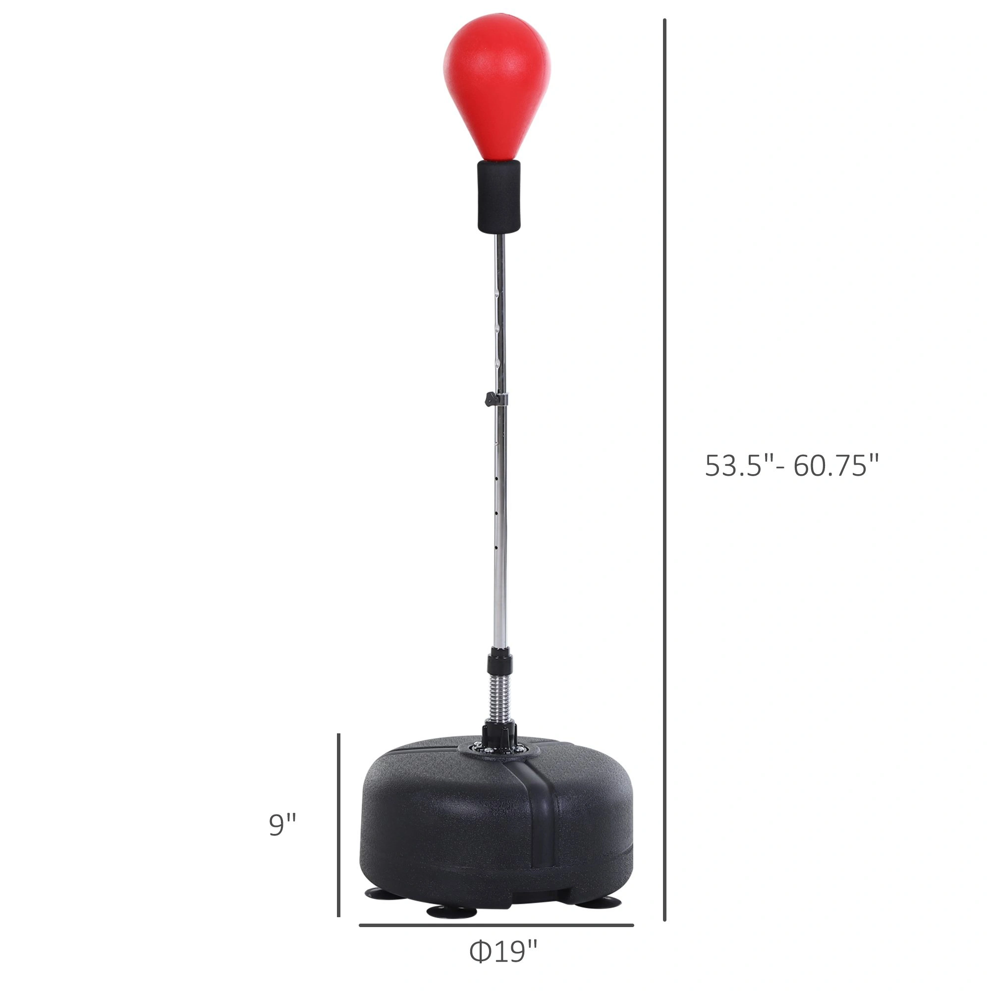Heavy Duty Boxing Bag for Home Gym, Portable Punching Bag with Wall Mount Hardware, Black view 2