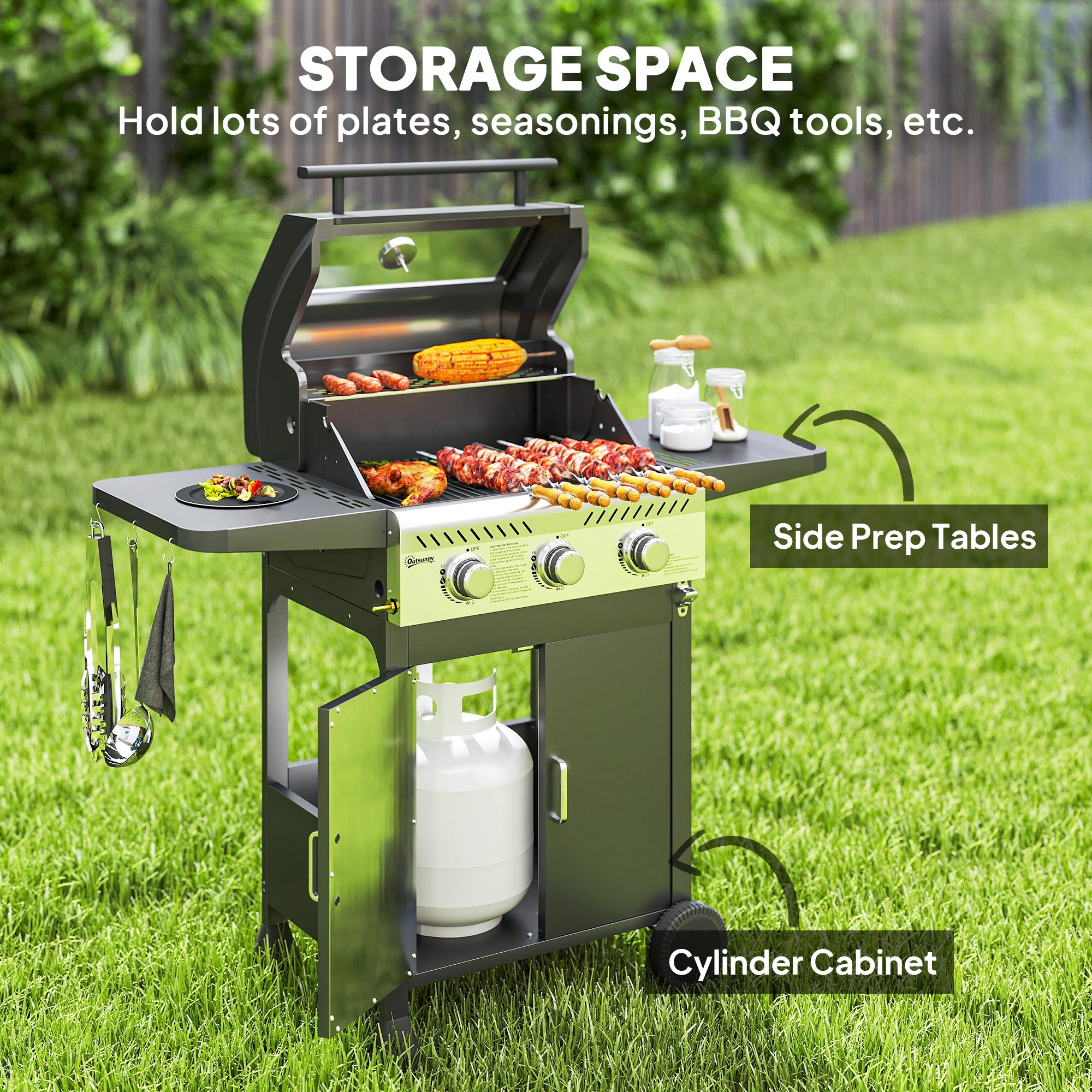 Portable Charcoal Grill, BBQ Grill for Outdoor Camping, Portable Charcoal Barbecue Grill with Handle for Backyard Picnic view 3