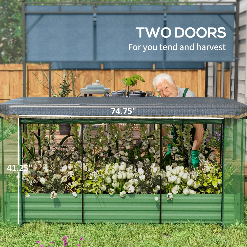 Mini Greenhouse Indoor Outdoor Plants 2 Tier Clear PVC Cover Portable Plant Cloche Seed Starting Cold Frame view 6