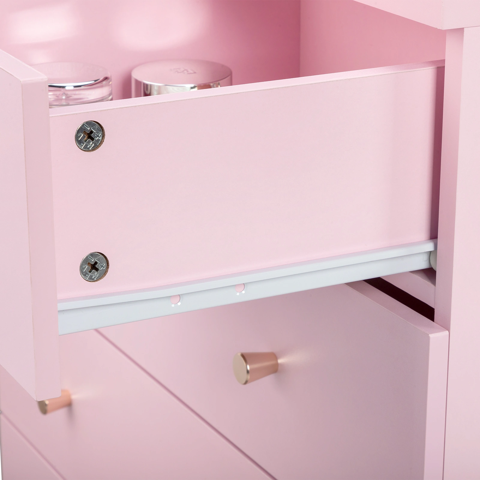 Modern Simple 7-Drawer Dresser Pink view 8