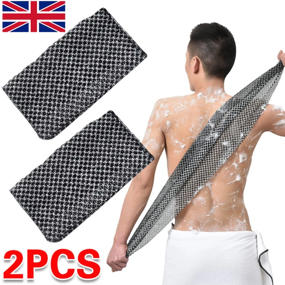 Back Scrubber Body Cleansing Tool, Exfoliating Bath Towel and Shower Scrubber, Dual-Sided Washcloth for Deep Cleaning view 2