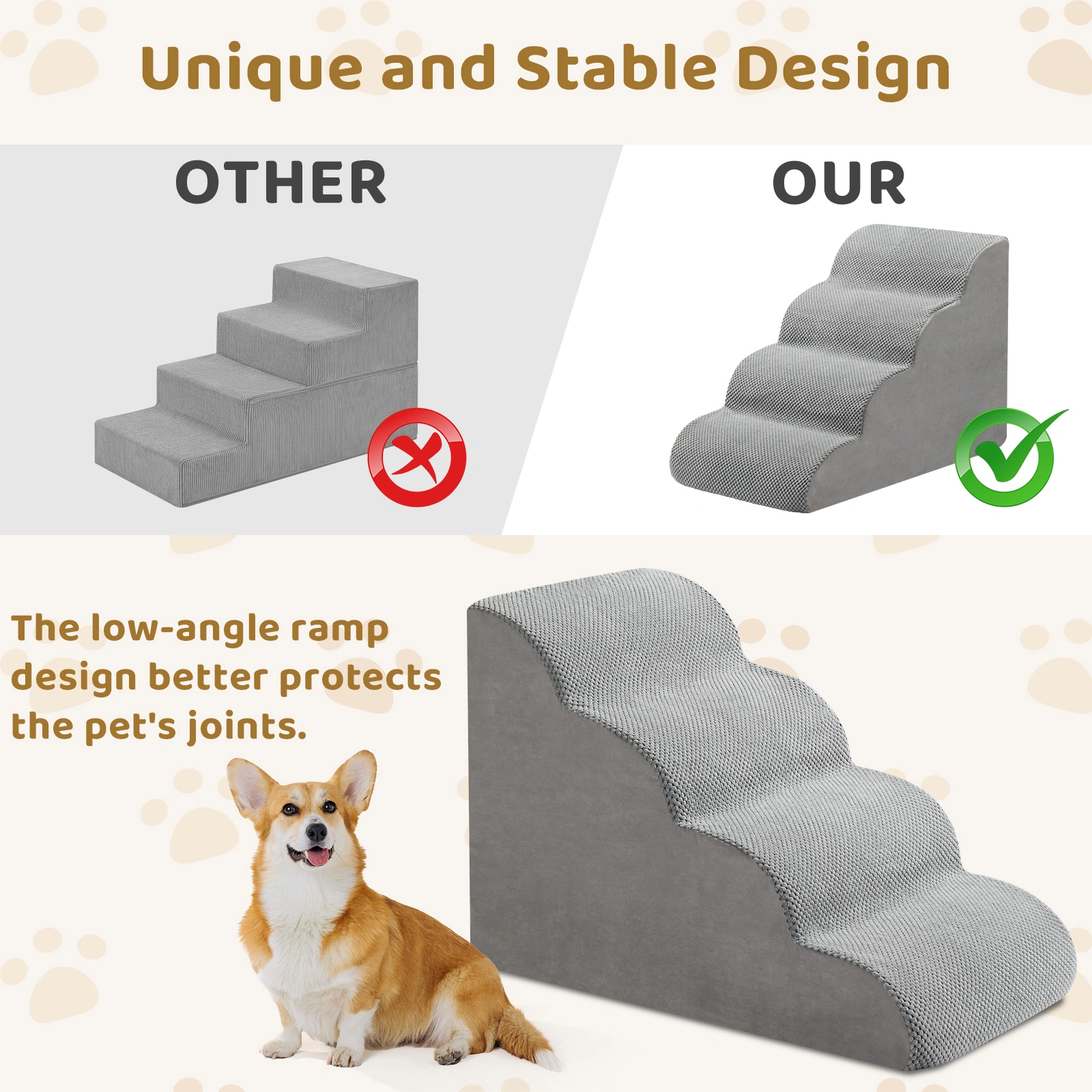 4 Step Pet Stairs for Cat Dog view 11
