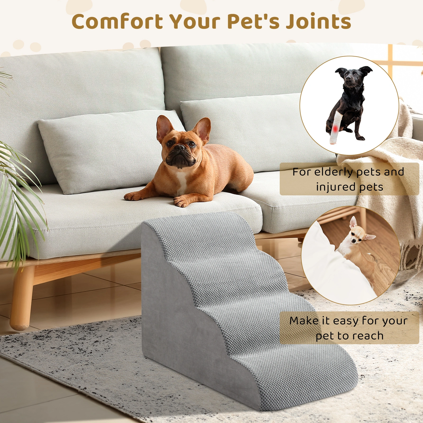 4 Step Pet Stairs for Cat Dog view 12
