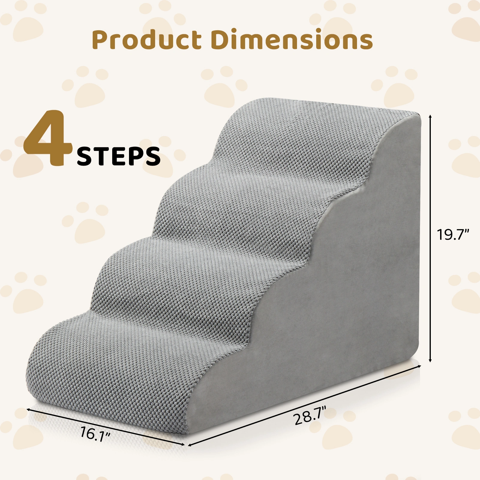 4 Step Pet Stairs for Cat Dog view 7