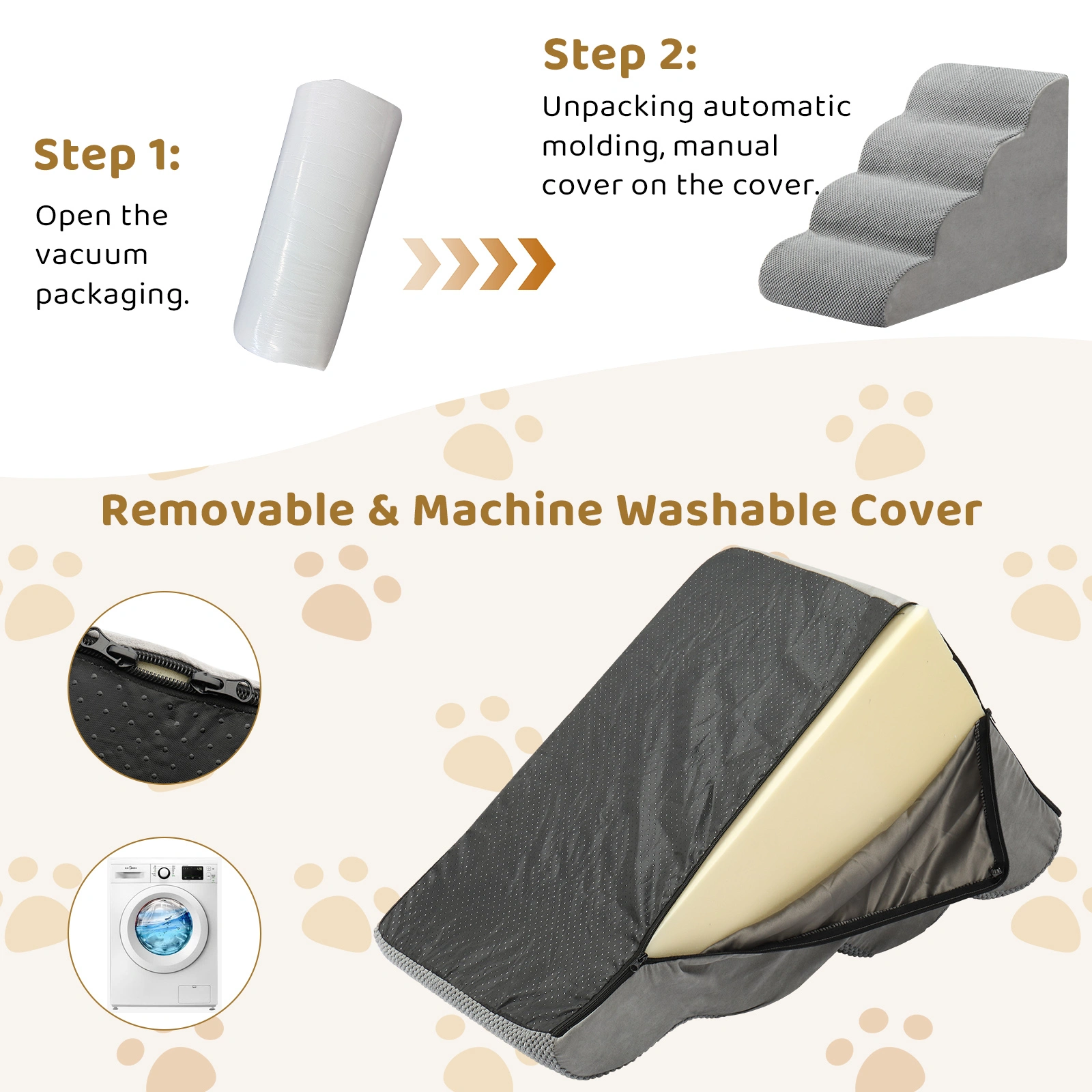 4 Step Pet Stairs for Cat Dog view 9