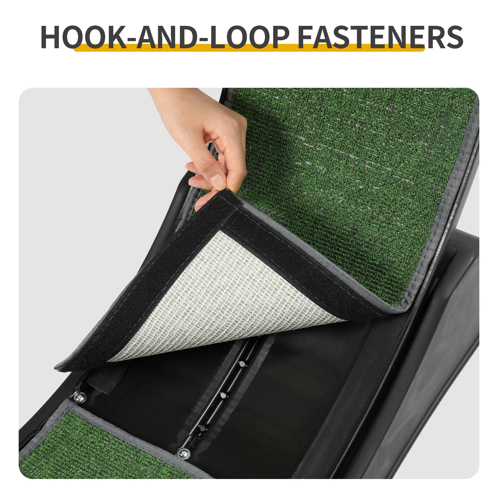 80*34*86CM Black PP track connector assembly, round shape with green carpet + 1 cat teaser stick, 15kg cat treadmill view 10