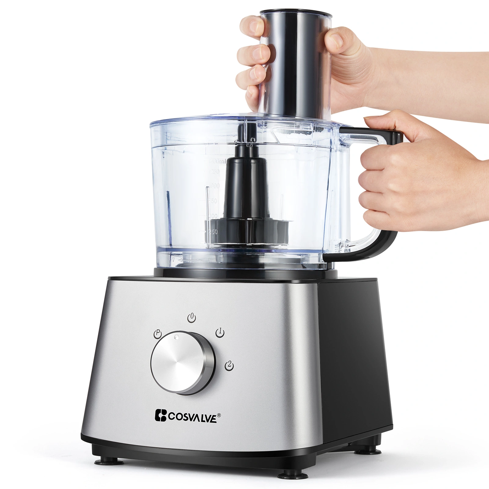9-in-1 Multifunctional Food Processor with Blender, Food Mixer & Chopper, Kitchen Appliance for Home Cooking view 3