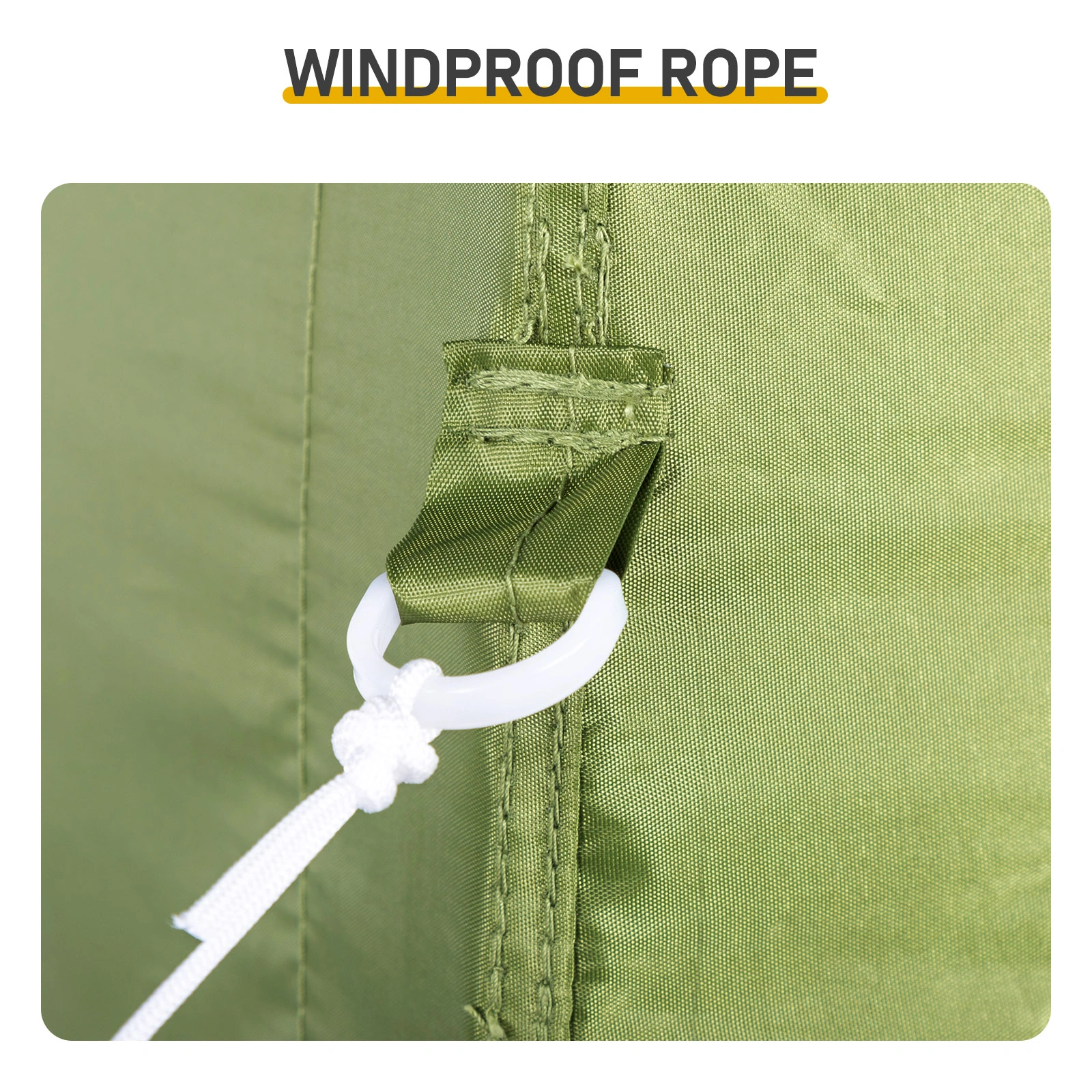 5X5FT Outdoor Canopy with 1 Sidewall Green view 11