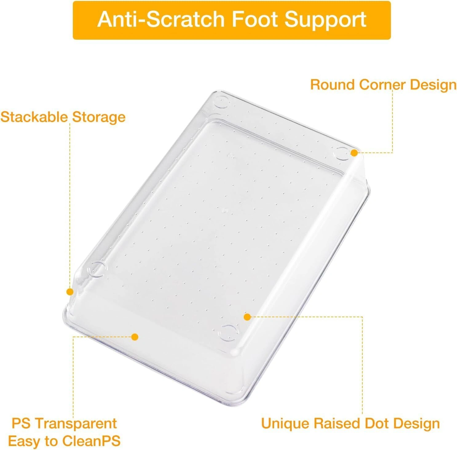 25PCS Plastic Drawer Organizer Set, Desk Fridge & Cosmetic Storage Bins view 3