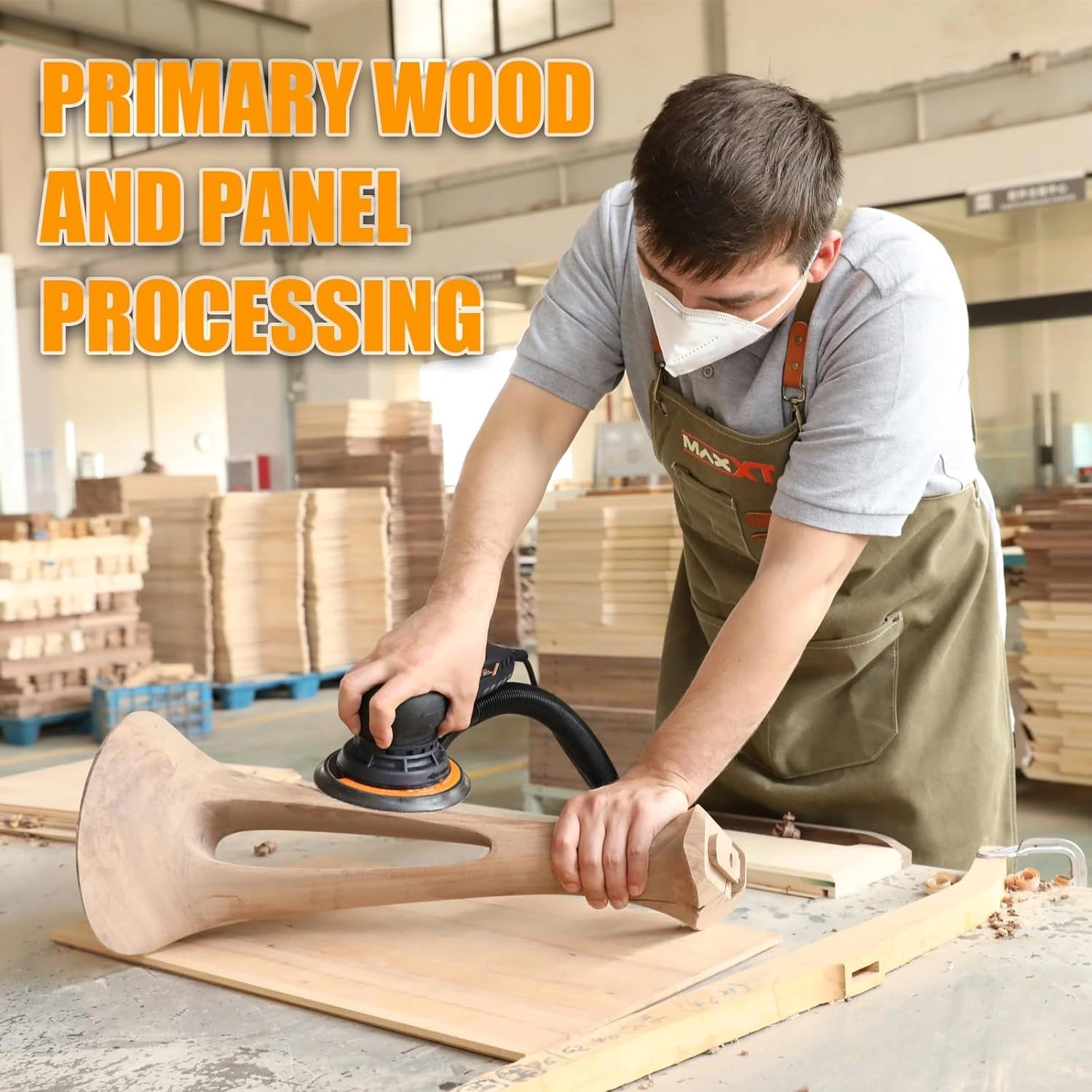 5mm Electric Random Orbital Sander Brushless 350W 3A Variable Speed Corded Sander Machine view 6