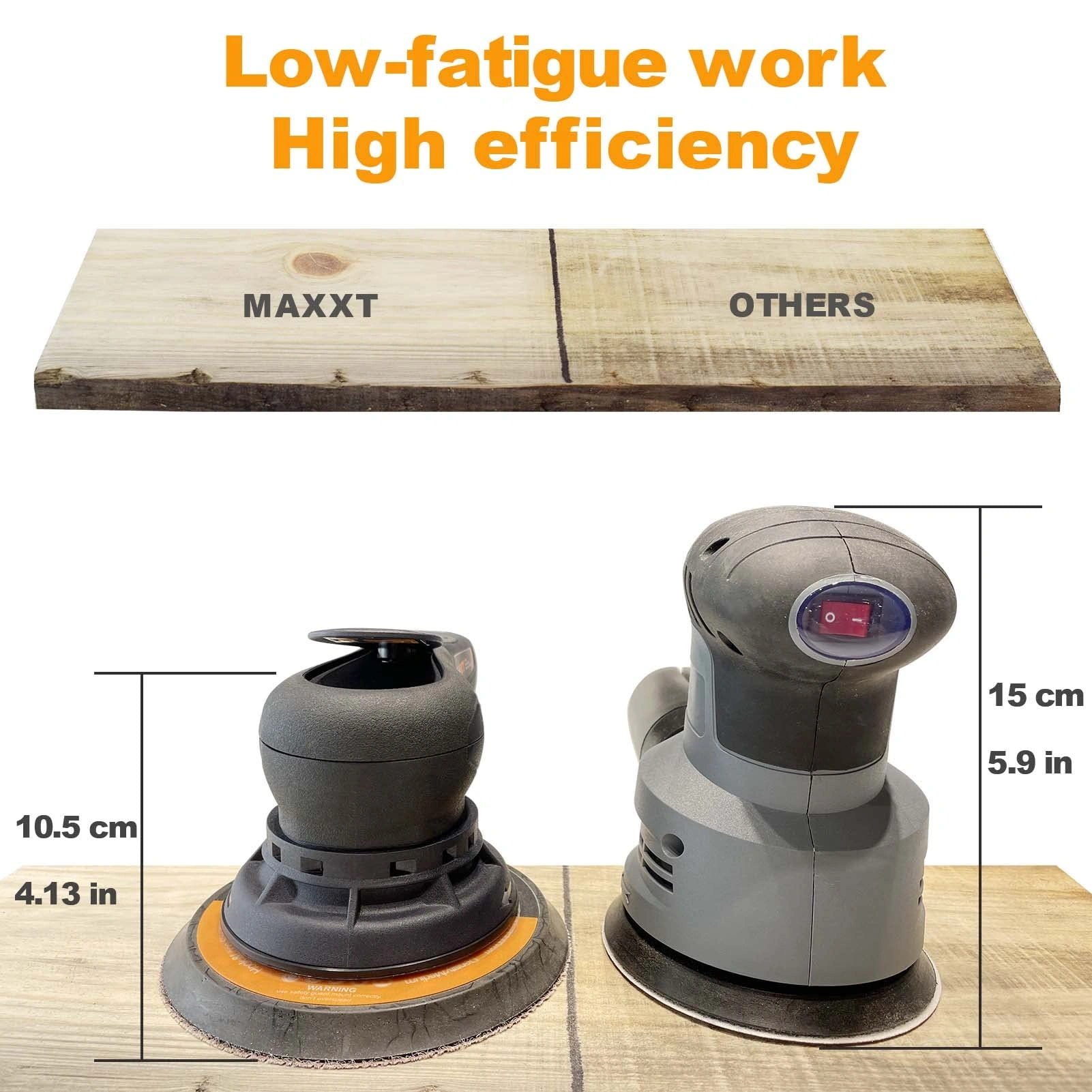 5mm Electric Random Orbital Sander Brushless 350W 3A Variable Speed Corded Sander Machine view 7