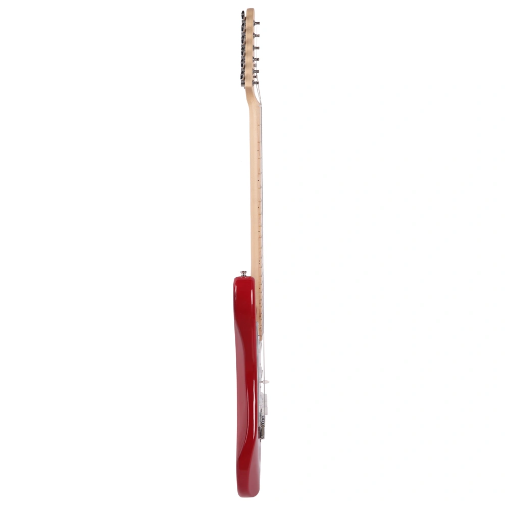 GST Red Electric Guitar Accessory Kit with Maple Fingerboard, Shoulder Strap, Picks, Whammy Bar, Cord & Wrench Tool view 3