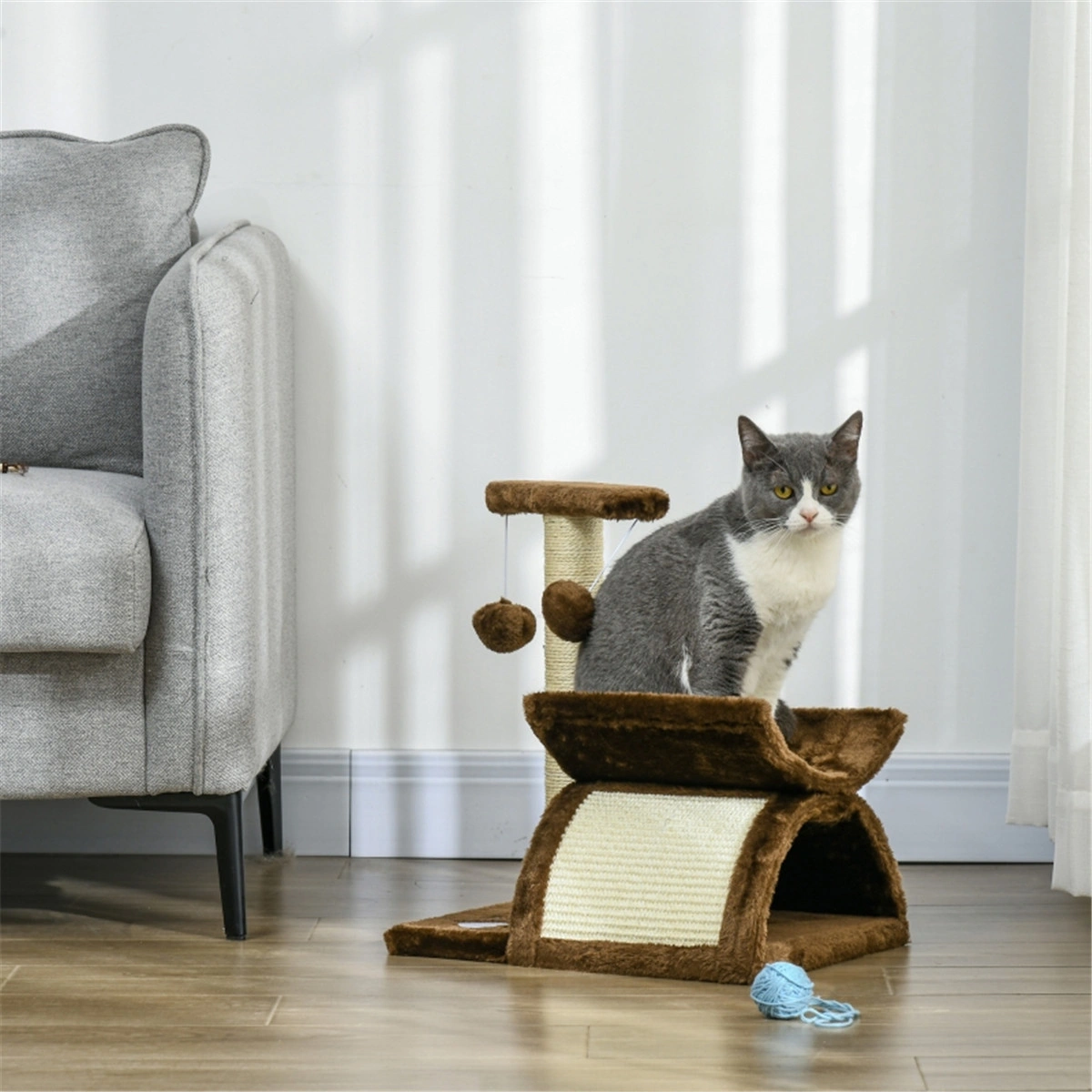 Tall Cat Tree Condo with Scratching Posts Cozy Houses and Perches for Multi-Cat Homes