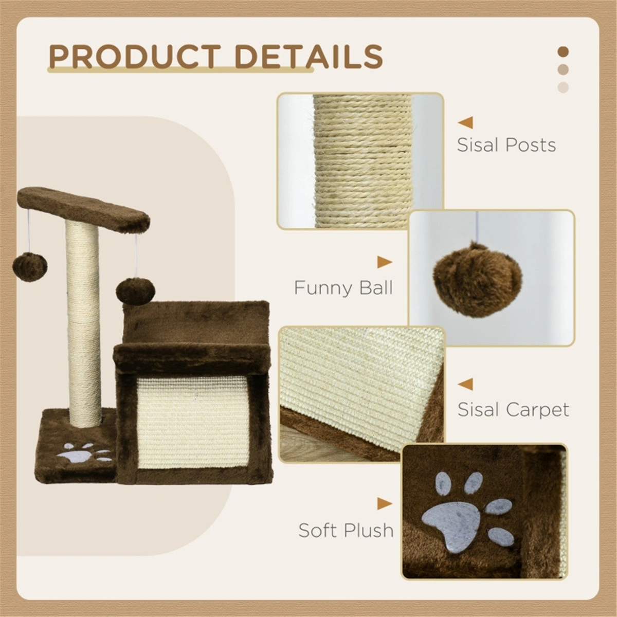 Tall Cat Tree Condo with Scratching Posts Cozy Houses and Perches for Multi-Cat Homes view 2