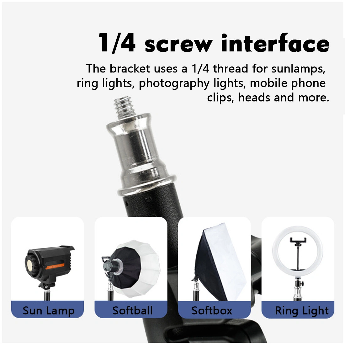 Adjustable 79" 2m Tablet Floor Stand Tripod Phone Holder Mount 4-10.6" iPhone iPad UK view 4