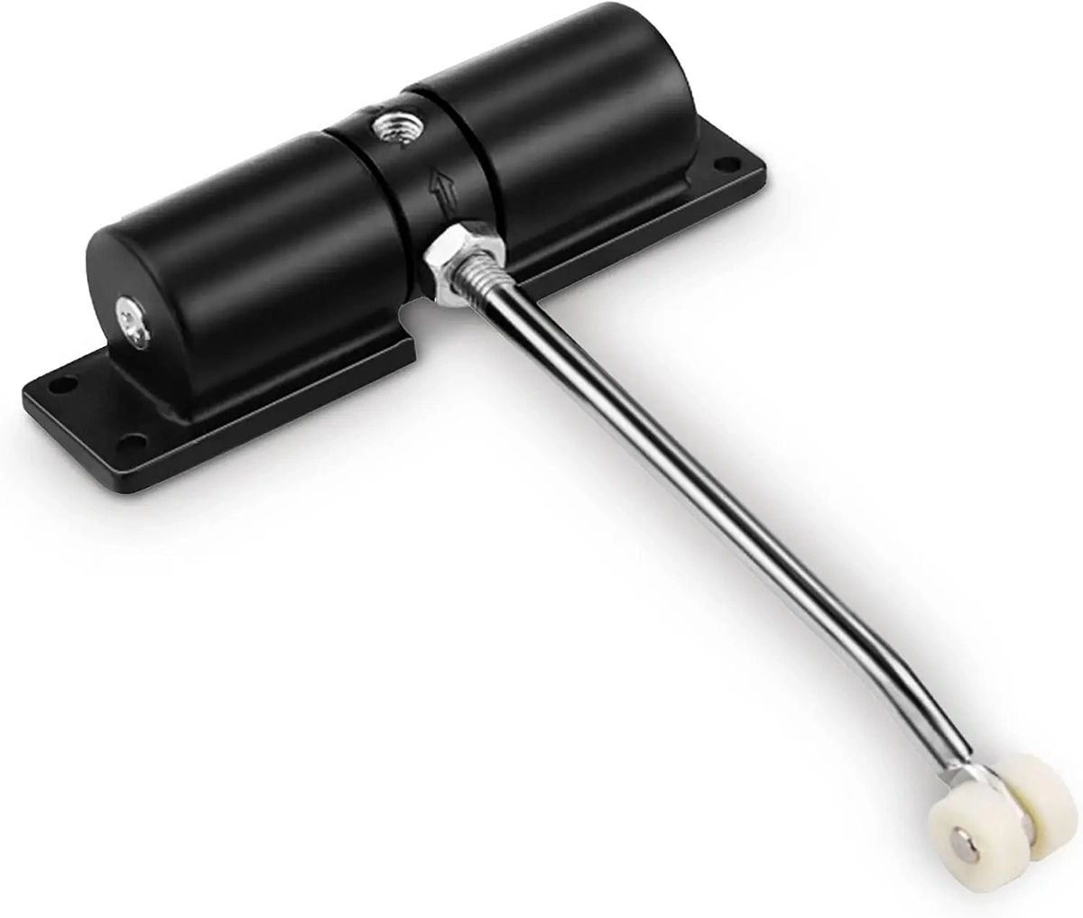 Heavy Duty Door Closer for High Usage Environments Adjustable Closing Speed Universal Fit Black view 4