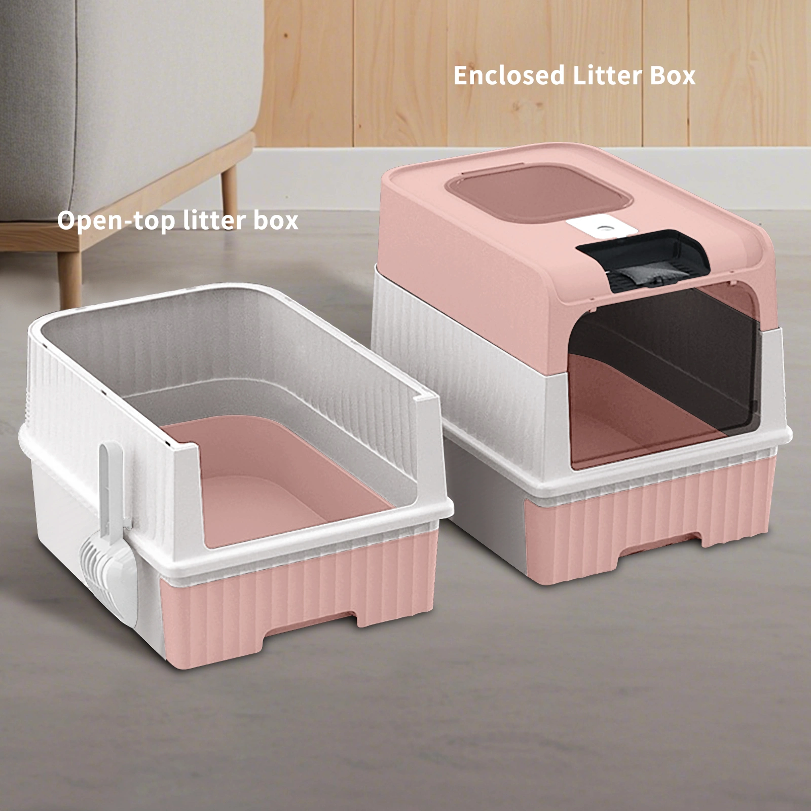 pinkMagic Cube Intelligent Cat litter Box - Free Hands, Enjoy Pure Life | Automatic Cleaning, Silent Design, Preferred for Multi Cat Families view 6