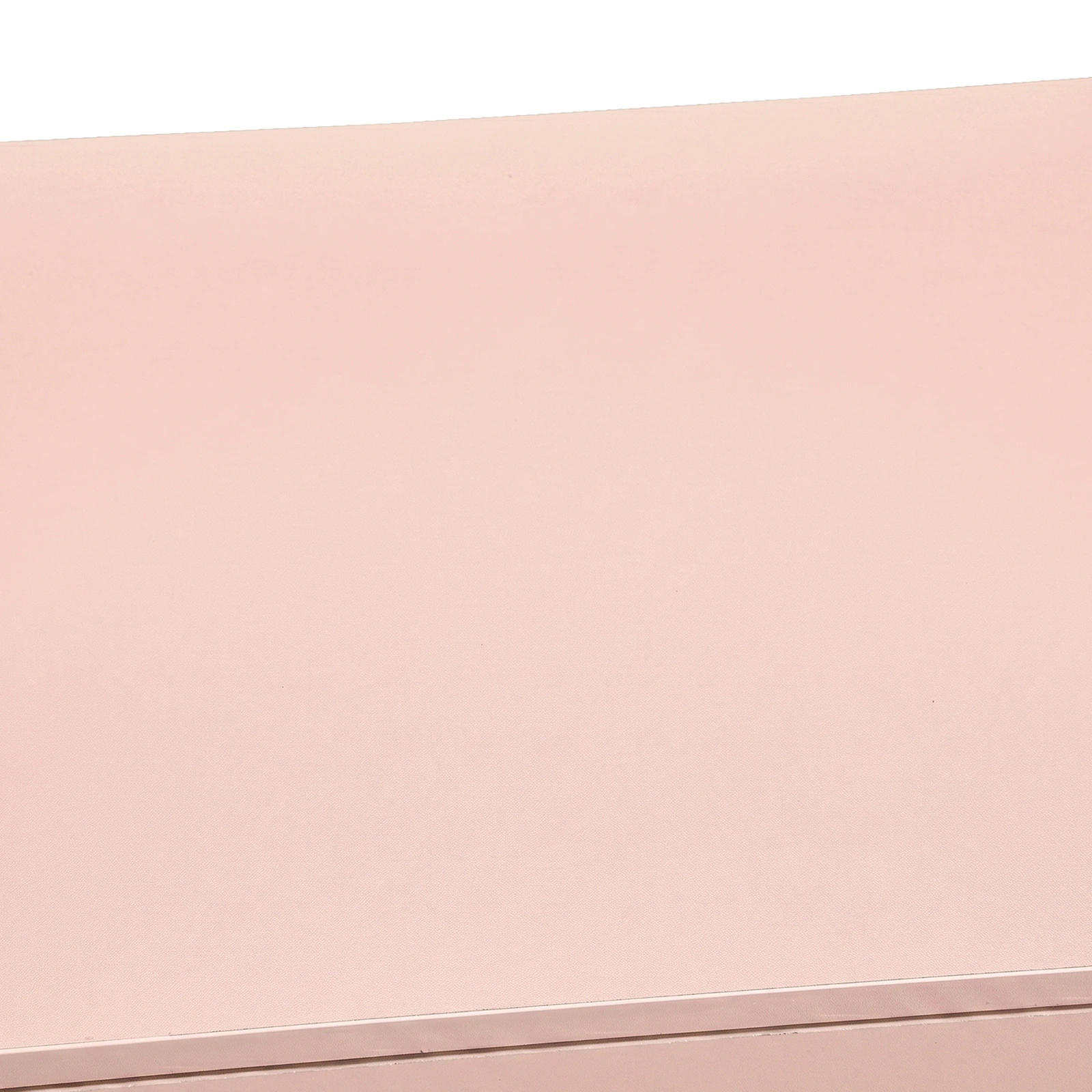 3-Drawer Chest with Faux Rose Gold Handles Drawer Dresser 25.98*12.99*22.05in Pink view 11