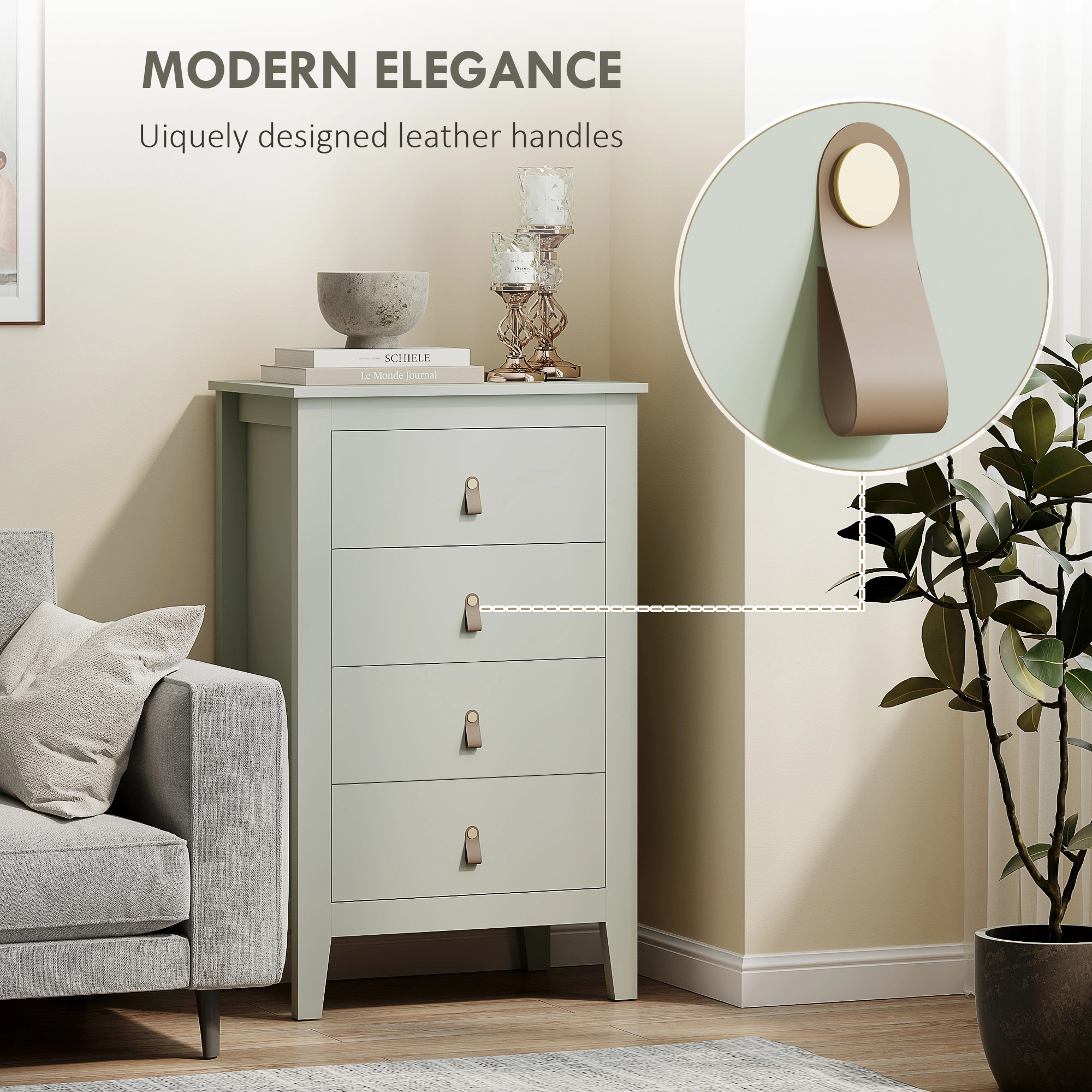 3-Drawer Shoe Cabinet with Doors - Entryway Storage Organizer Console for Hallway view 3