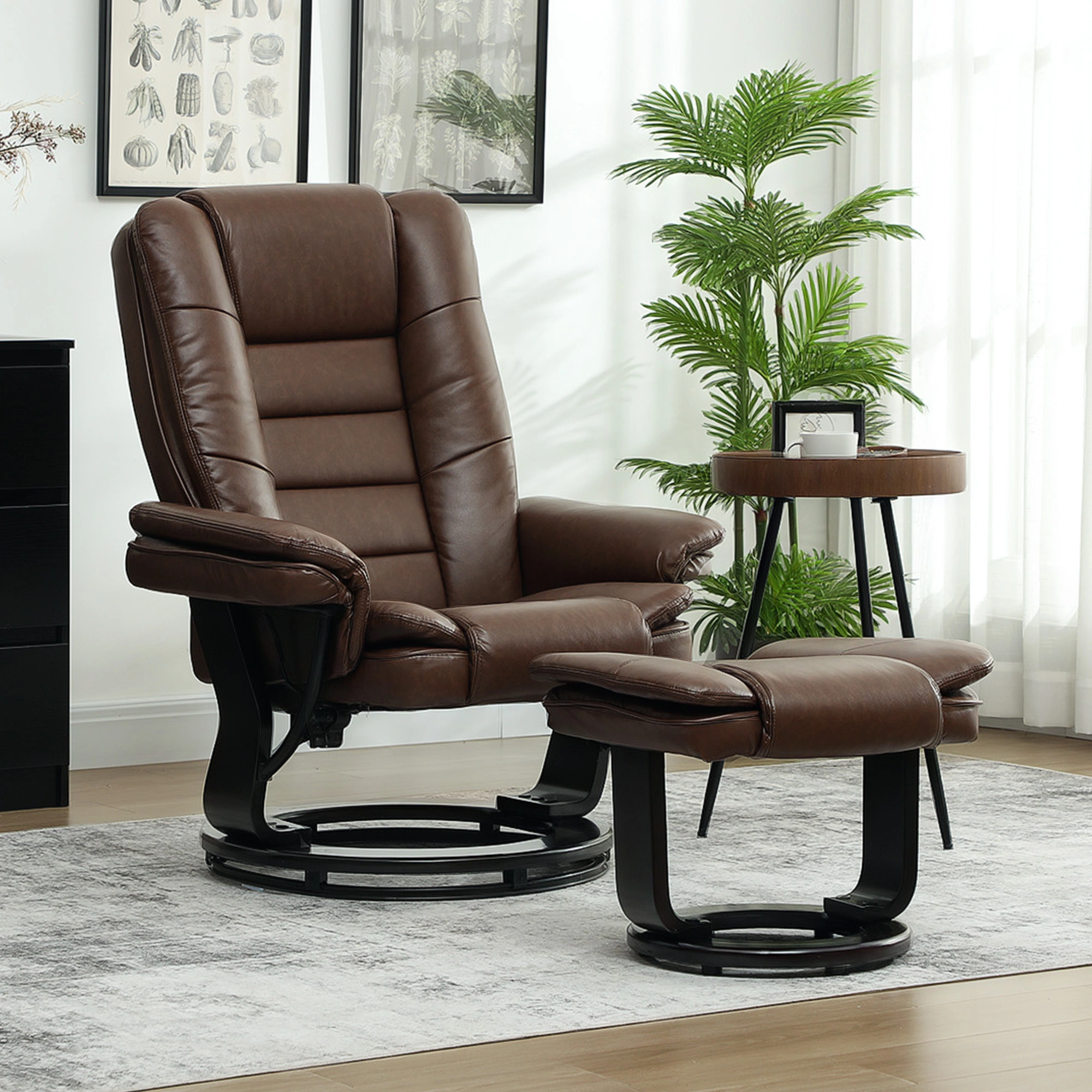 Power Lift Riser Recliner Chair with Heat Massage, Adjustable Reclining Armchair for Living Room, USB Charging Port view 3