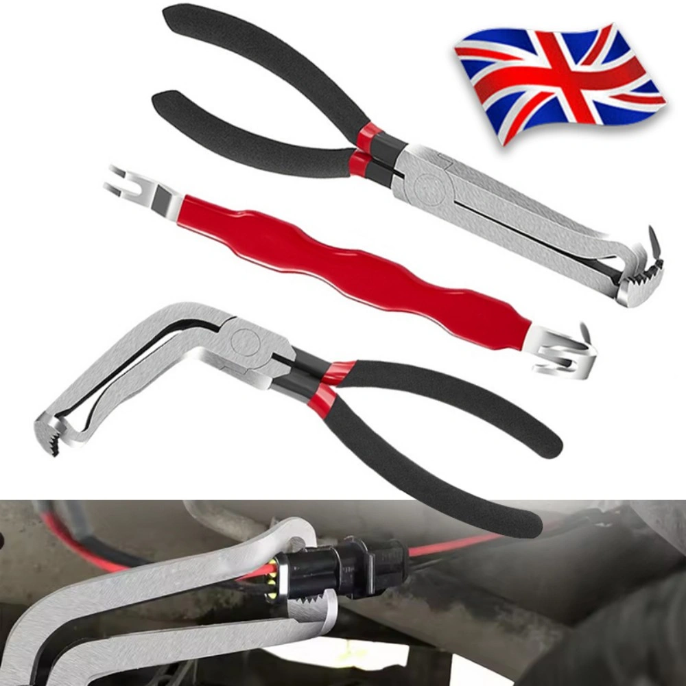 3x Automotive Electrical Connector Disconnect Pliers Car Wiring Plug Removal Tool Set
