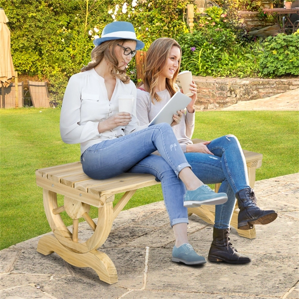 Outdoor Garden Bench & Chair Set, Metal Steel Patio Bench with Armrests, Weather-Resistant Garden Seat for Yard, Lawn, Porch, Park, Black/Grey