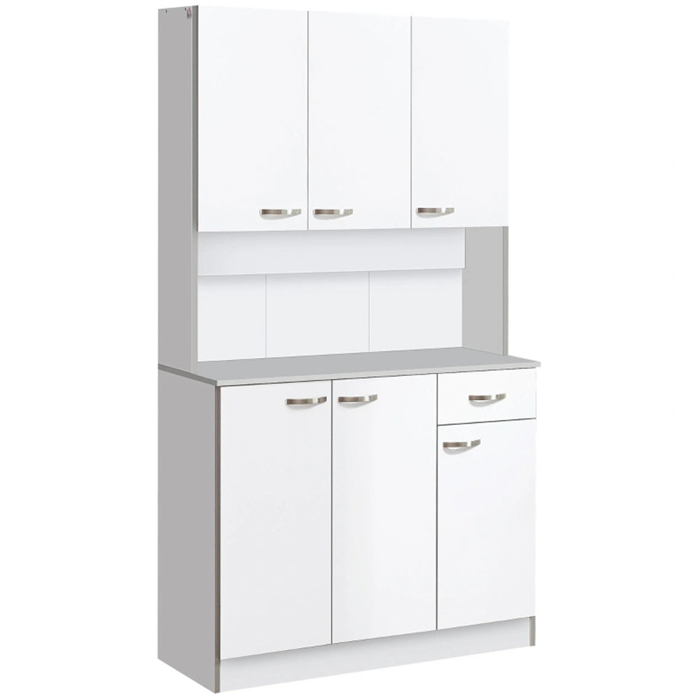 Multi-Tier Storage Cabinet with Shelves, Space-Saving Organizer, Modern Design, Easy Assembly view 2