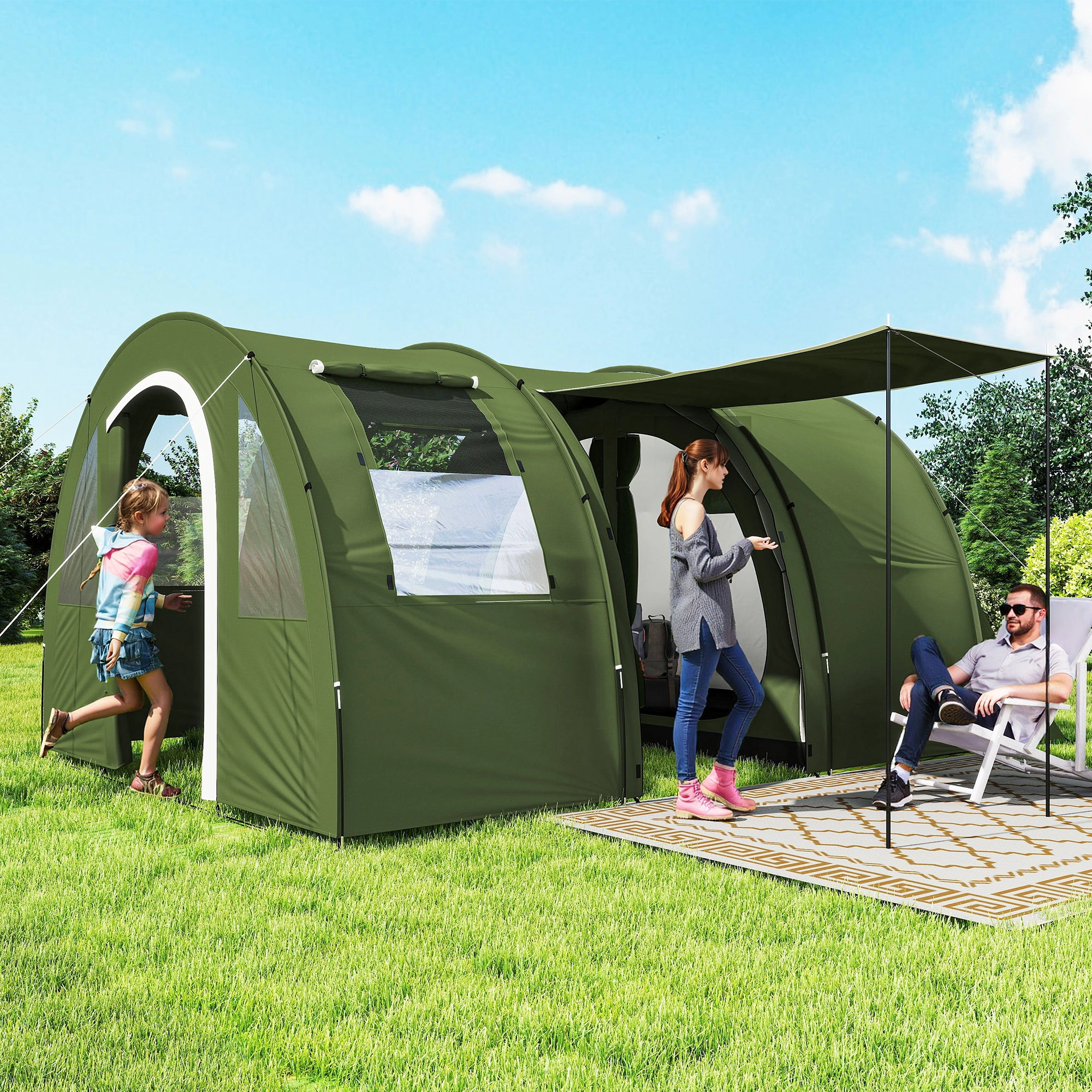 Camping Tent Waterproof Portable Outdoor Shelter for Family Adventure, Hiking & Backpacking view 5