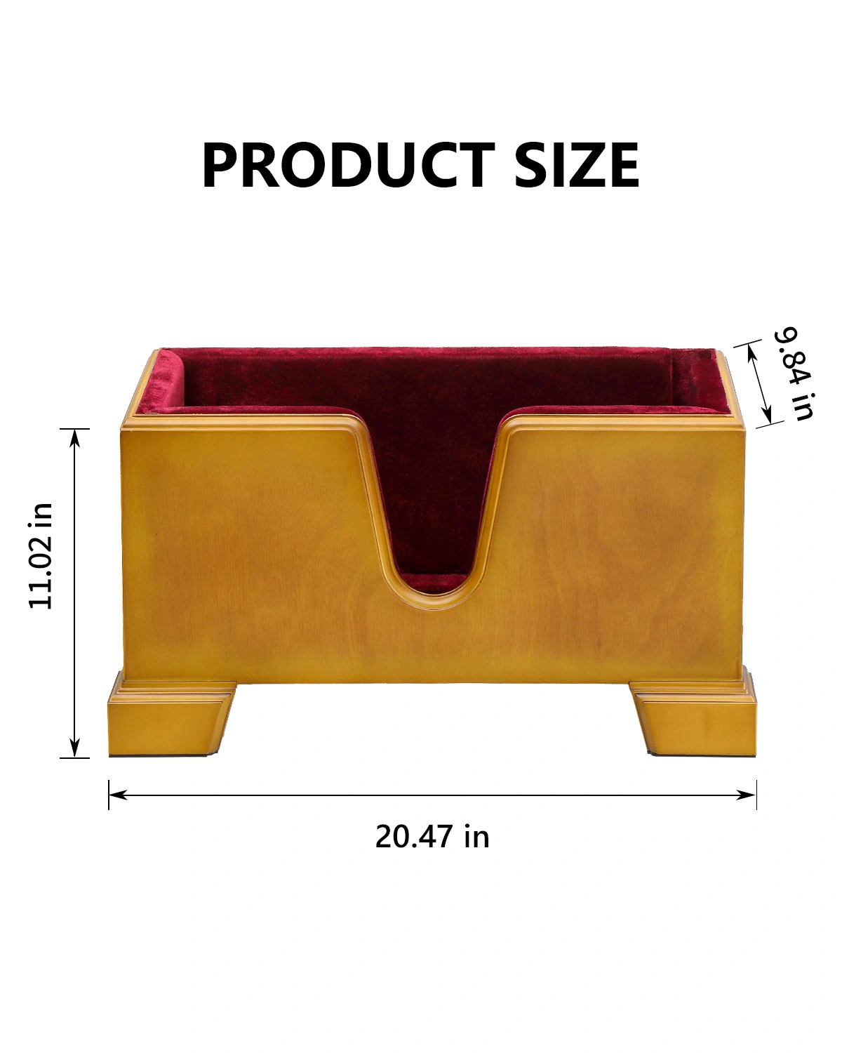 4/4 Natural Retro brown cello base with foam protective layer view 2