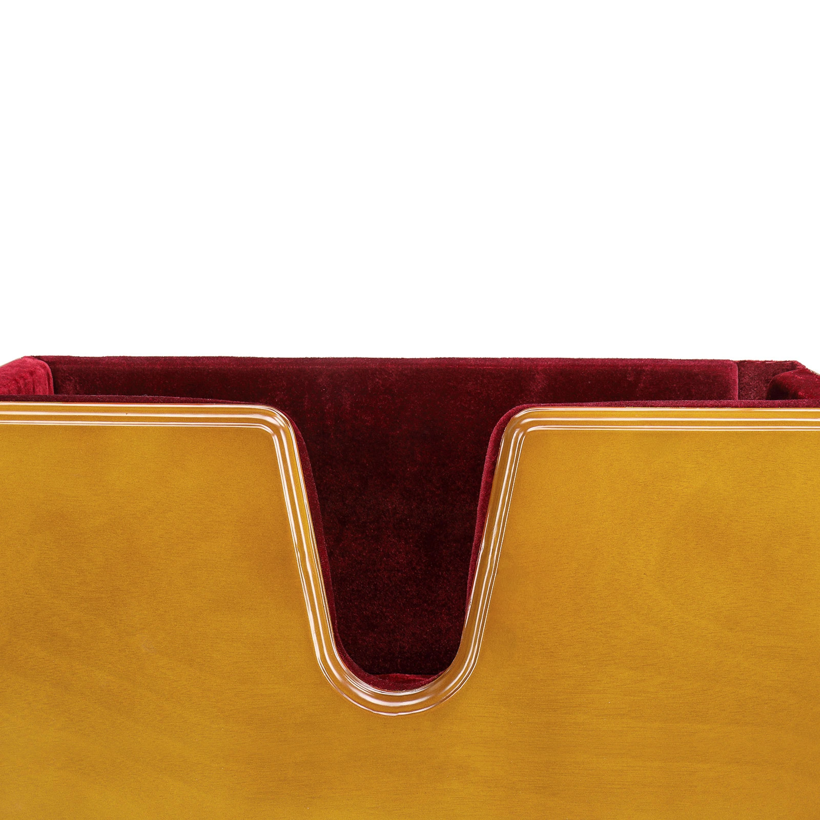 4/4 Natural Retro brown cello base with foam protective layer view 4