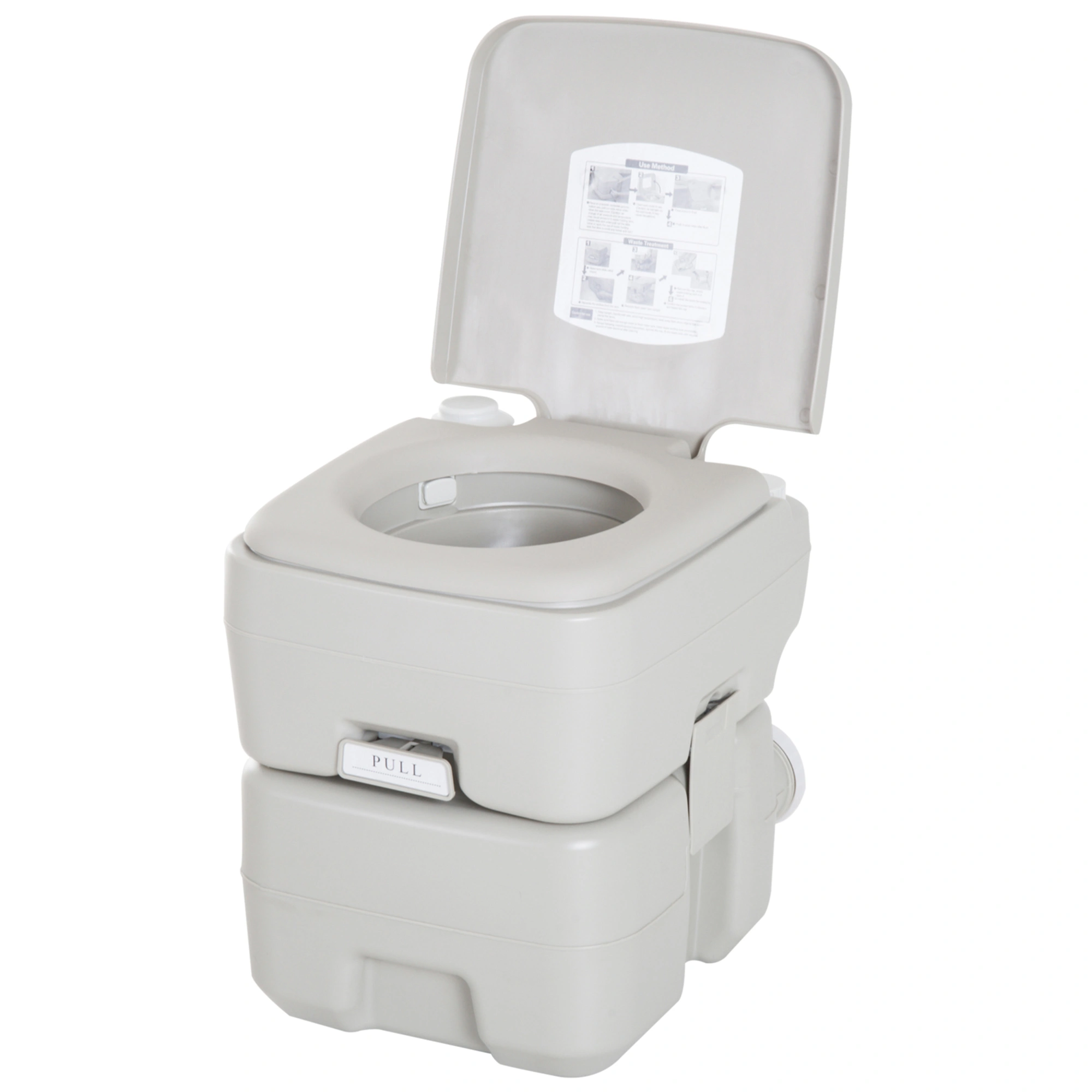 Portable Toilet Outdoor Camping Portable Toilet with Removable Bucket Odor Control