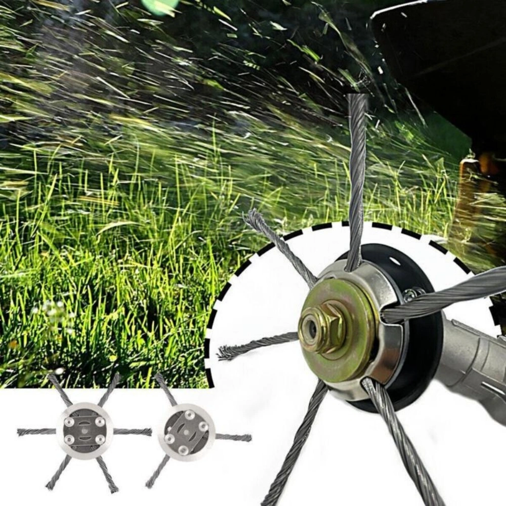 6 Inch Grass Strimmer Head Replacement Steel Wire Brush Cutter Garden Weed Trimmer UK view 5
