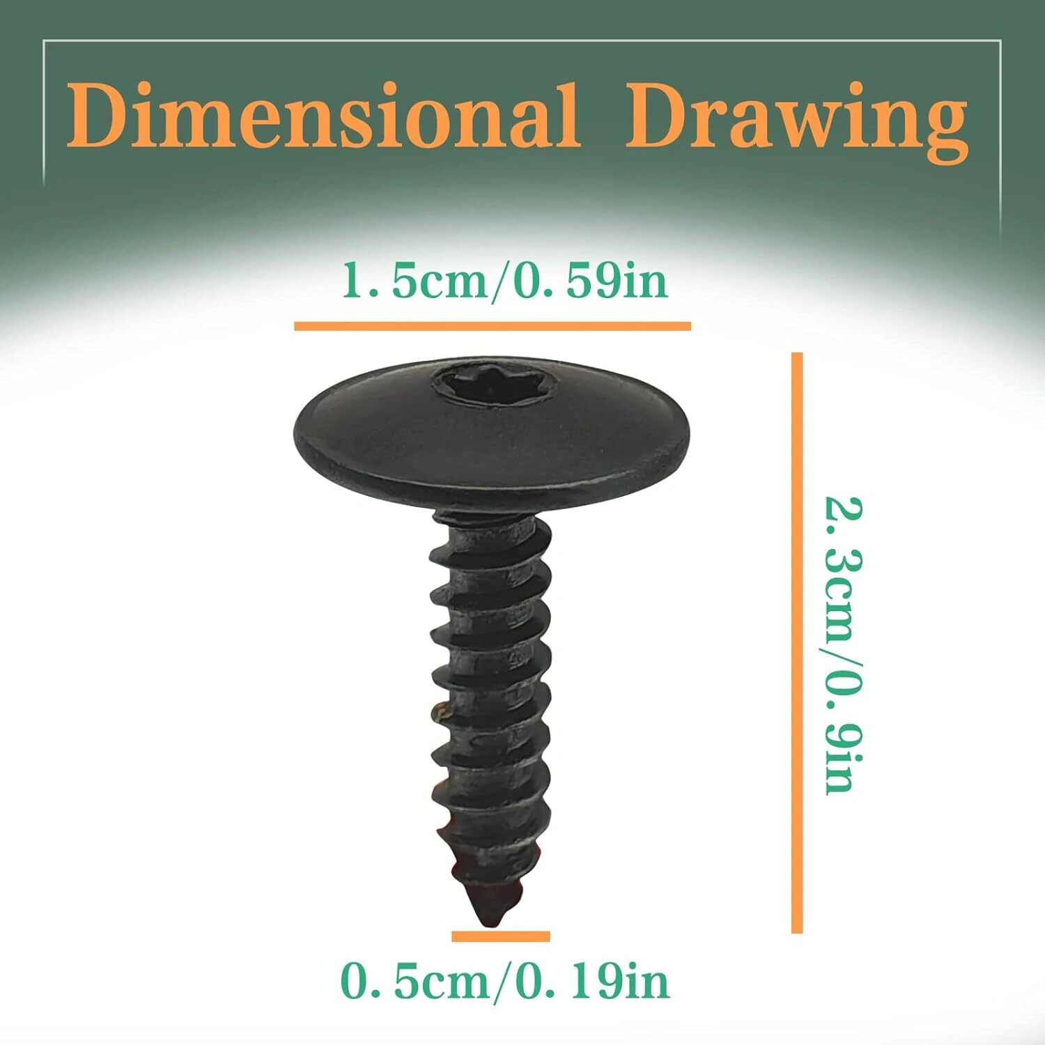50 Pack Torx Security Bolts Screws for Audi Seat Skoda Porsche VW Bumper Wheel Arch Trim view 4