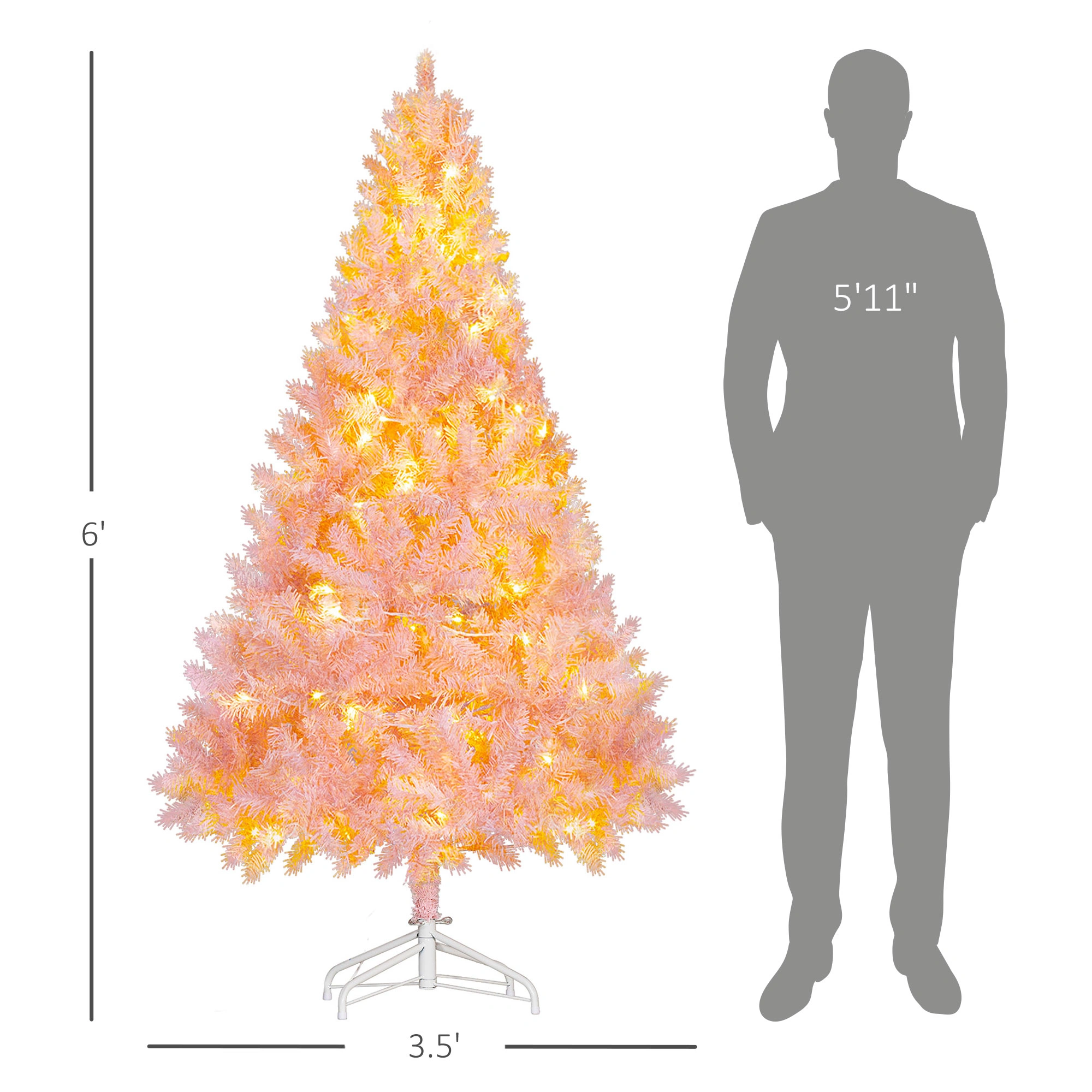 6ft Christmas tree view 2