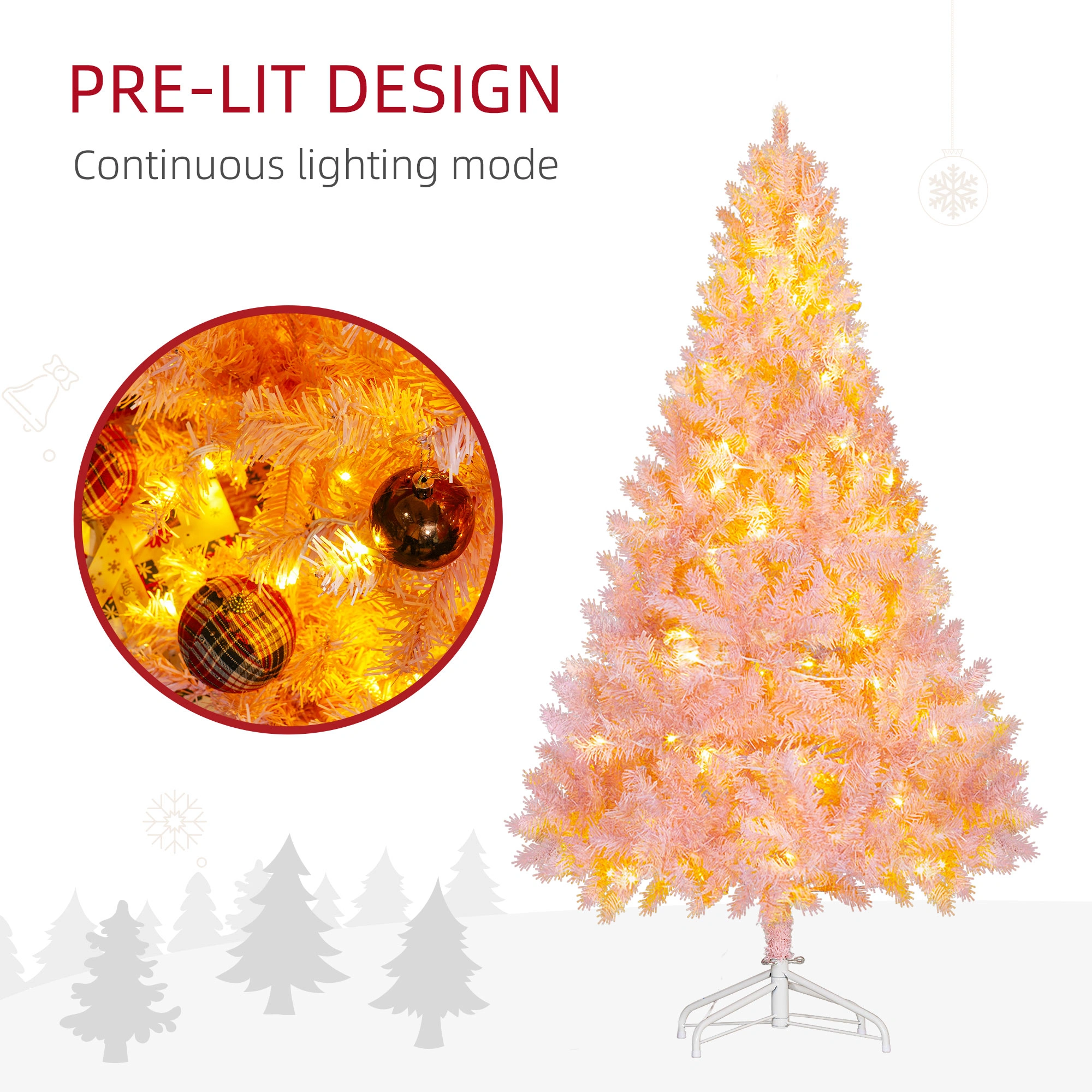 6ft Christmas tree view 4