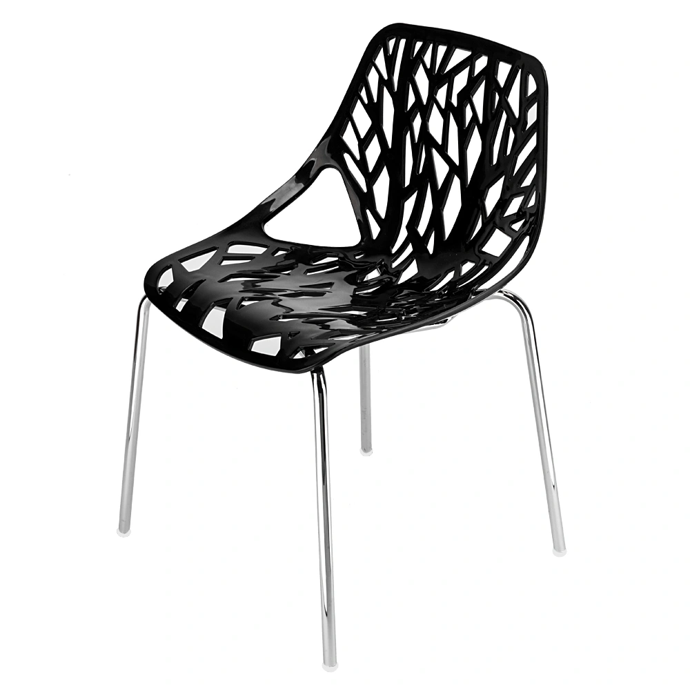 4pcs Bird's Nest Style Lounge Chair Black view 10