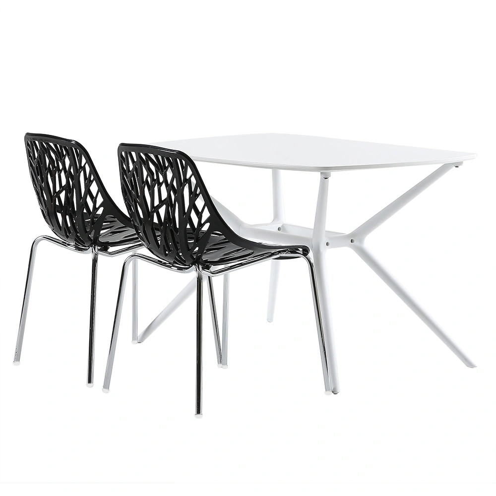 4pcs Bird's Nest Style Lounge Chair Black view 24