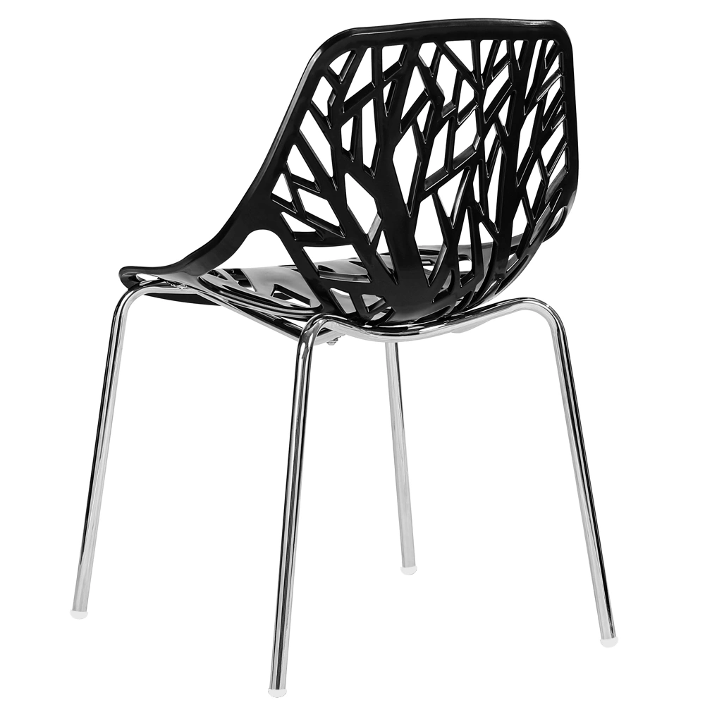 4pcs Bird's Nest Style Lounge Chair Black view 25