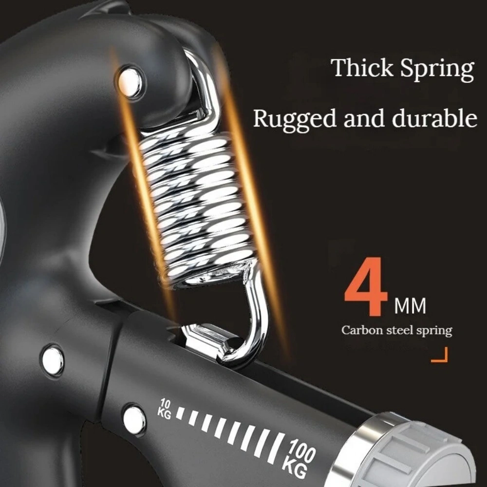 Adjustable Hand Grip Strengthener, 10-100 kg Forearm Wrist Finger Trainer for Sport view 3