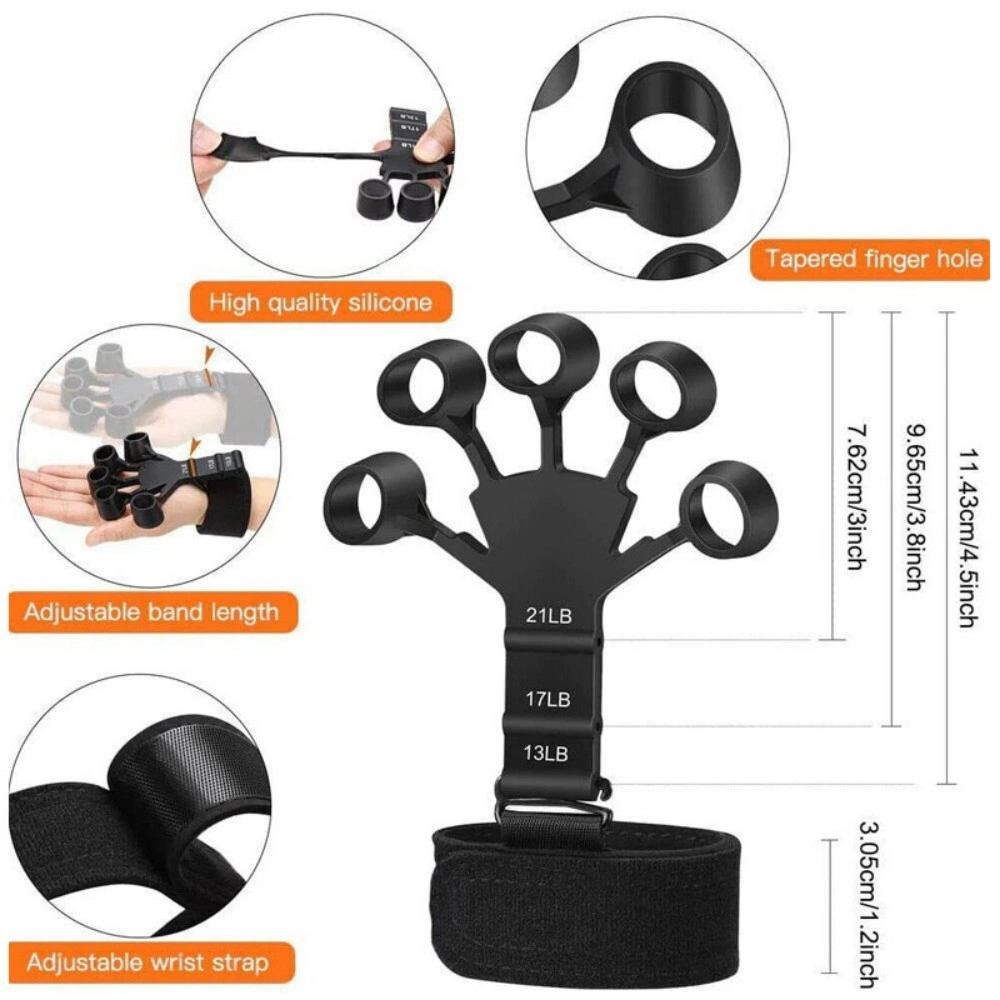 Adjustable Hand Grip Strengthener, 10-100 kg Forearm Wrist Finger Trainer for Sport view 4