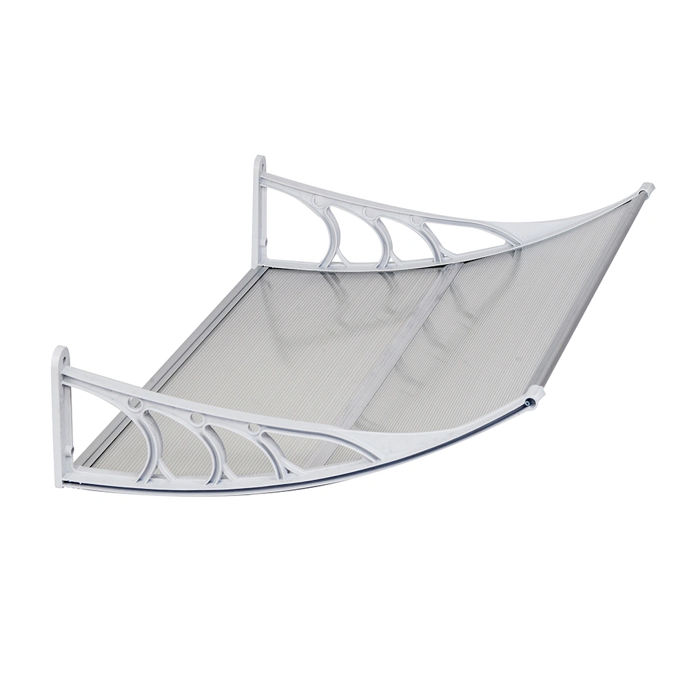 HT-100 x 80 Household Application Door & Window Rain Cover Eaves Transparent Board & White Holder view 14