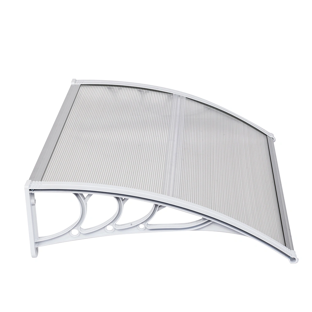 HT-100 x 80 Household Application Door & Window Rain Cover Eaves Transparent Board & White Holder view 17
