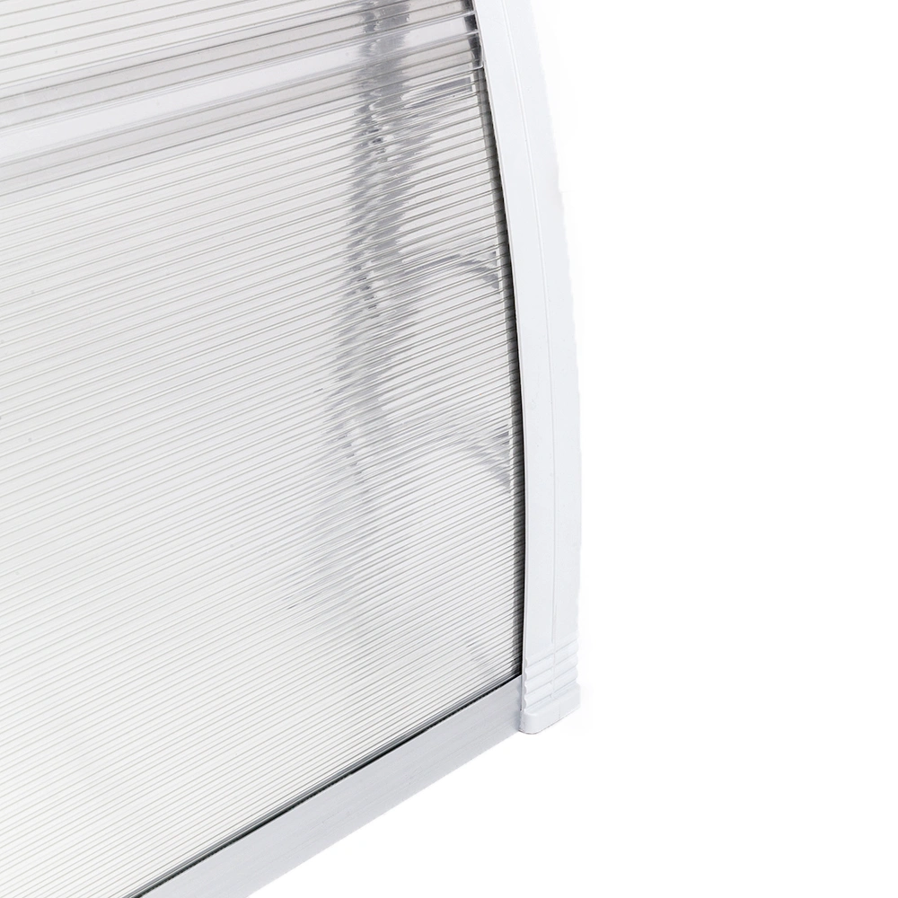 HT-100 x 80 Household Application Door & Window Rain Cover Eaves Transparent Board & White Holder view 18