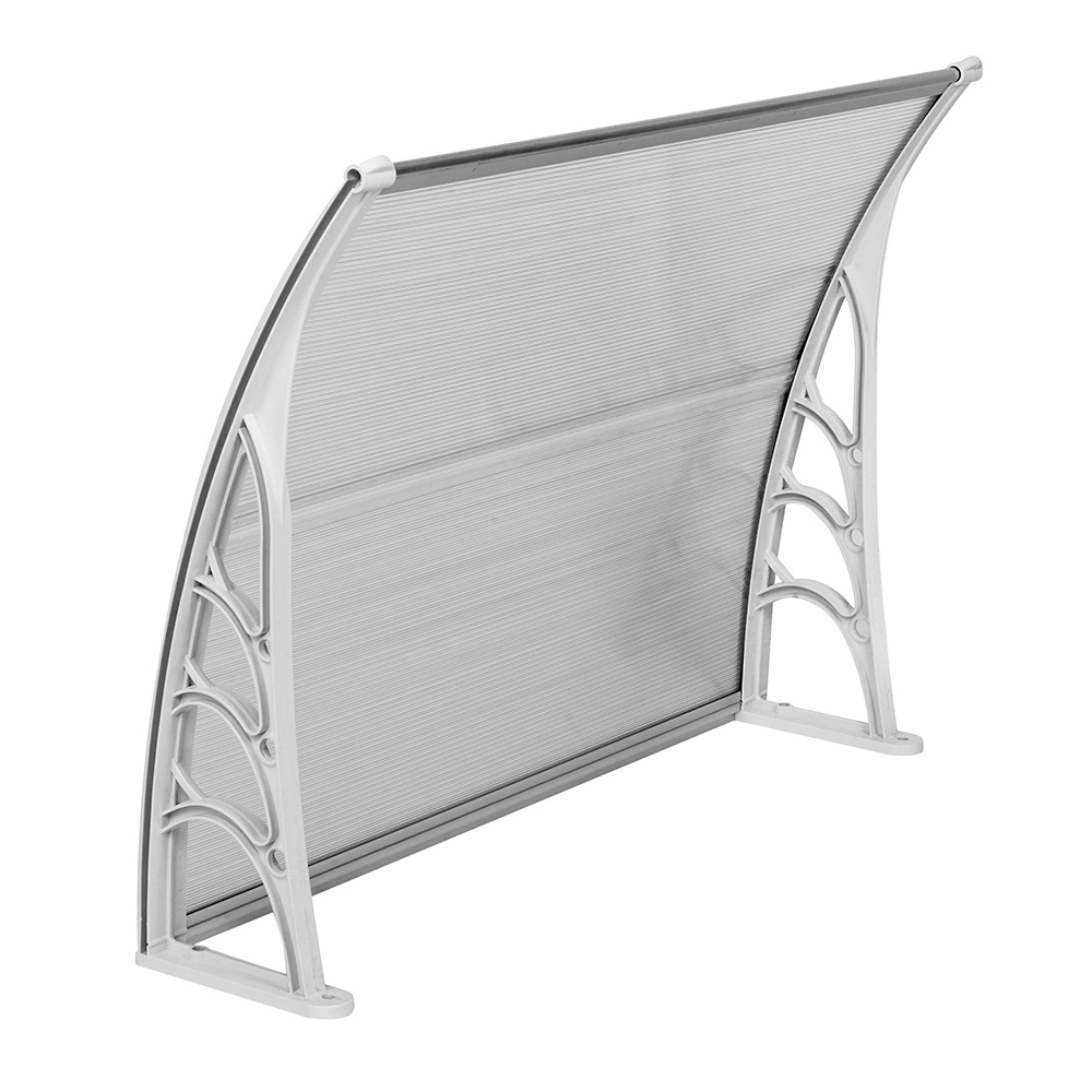 HT-100 x 80 Household Application Door & Window Rain Cover Eaves Transparent Board & White Holder view 9