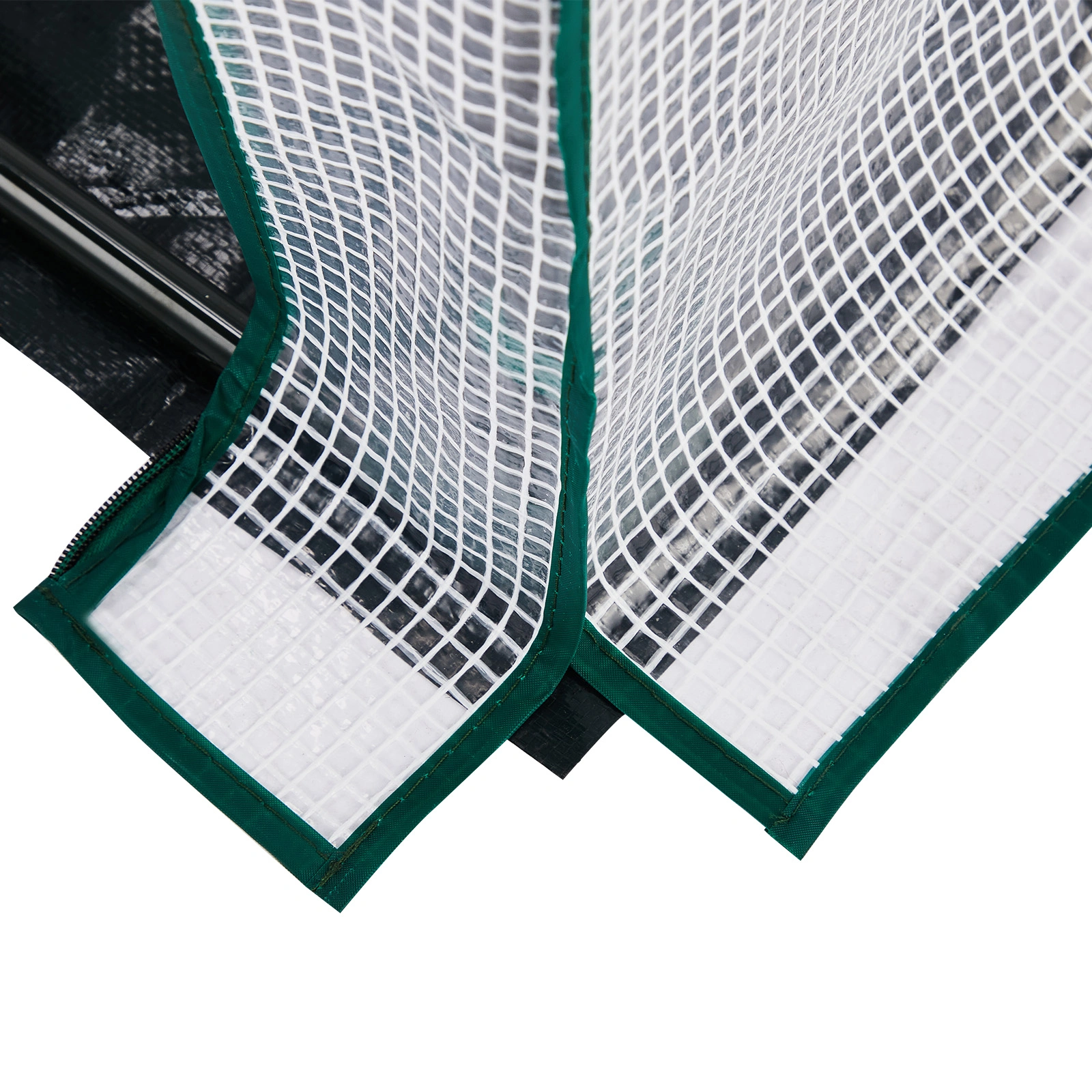 Mini Greenhouse with PE Cover, Indoor Outdoor Plant Gardening Green House for Garden Backyard, 36*18*33in, White view 6