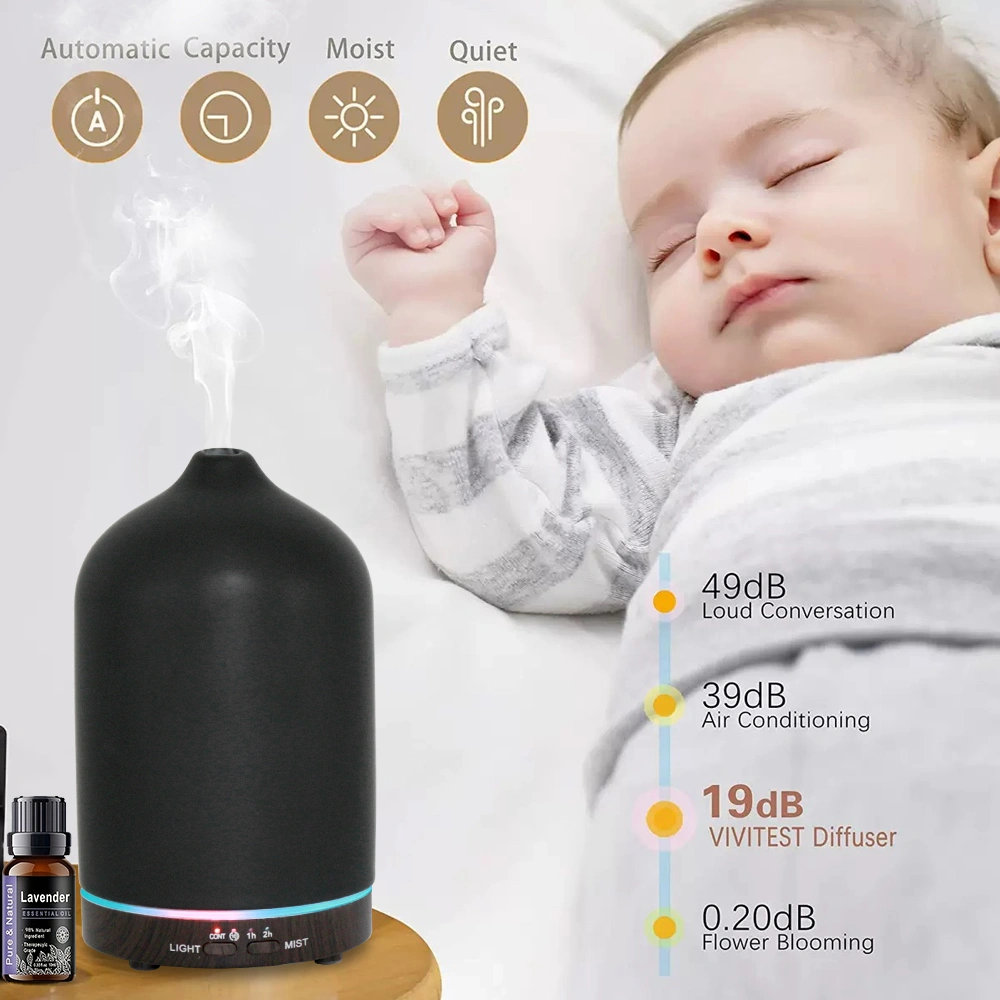 200ml Aromatherapy Humidifier 7 Color LED Essential Oil Diffuser Timer Auto Shut Off for Bedroom view 6