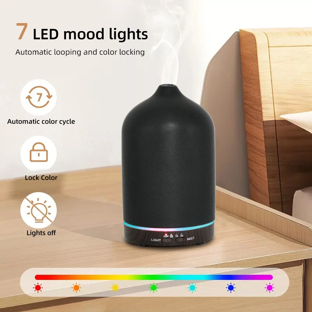 200ml Aromatherapy Humidifier 7 Color LED Essential Oil Diffuser Timer Auto Shut Off for Bedroom view 7