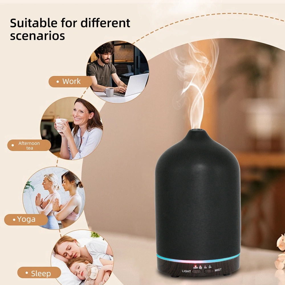 200ml Aromatherapy Humidifier 7 Color LED Essential Oil Diffuser Timer Auto Shut Off for Bedroom view 8