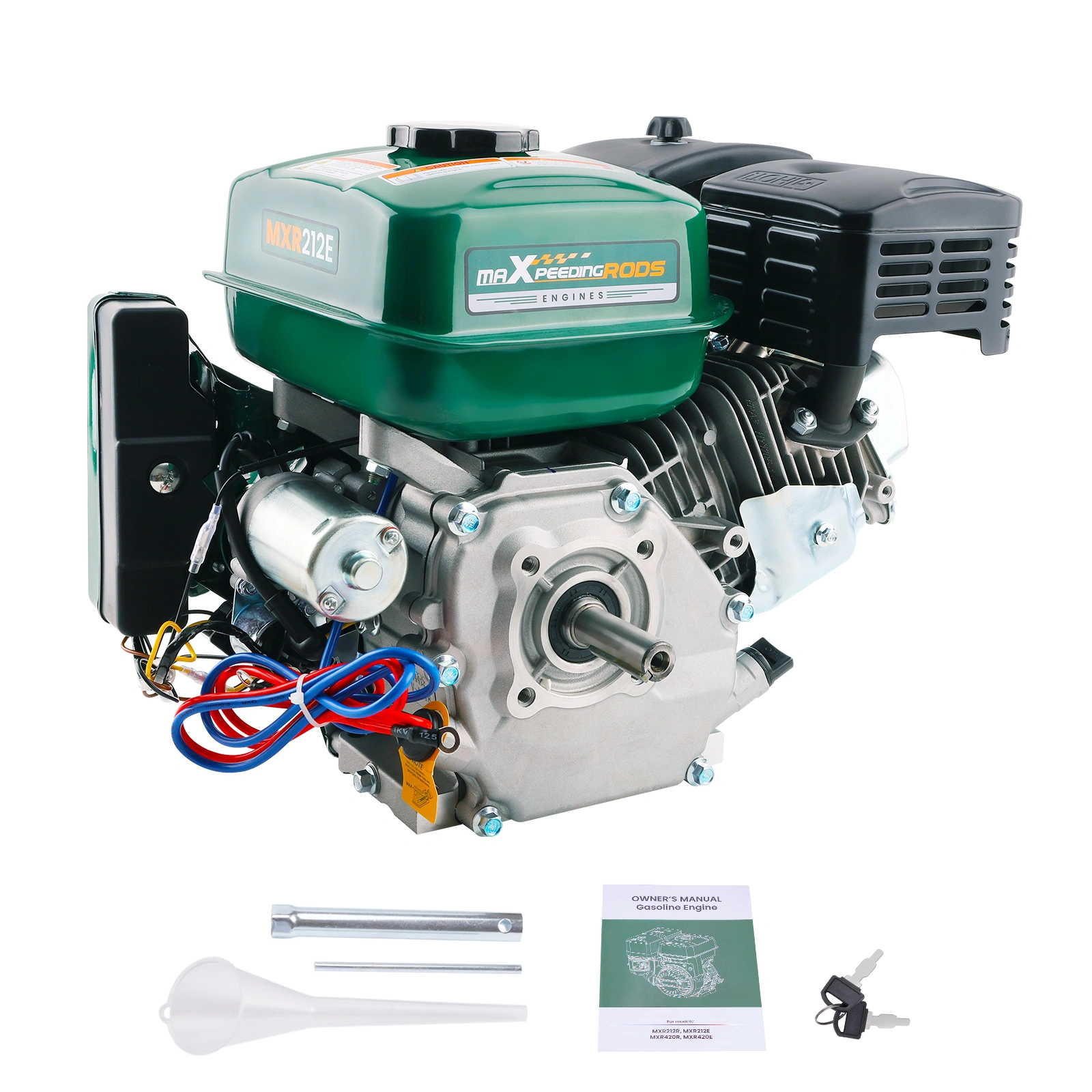 6KW 7HP 212cc Petrol Engine Electric Start Stationary Single Cylinder 4-Stroke OHV Gas Motor view 2