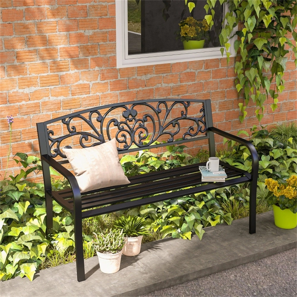 Versatile Outdoor Garden Bench - Sturdy Construction for Patio, Garden Use - Comfortable Chair for Yard, Deck, and Porch view 2